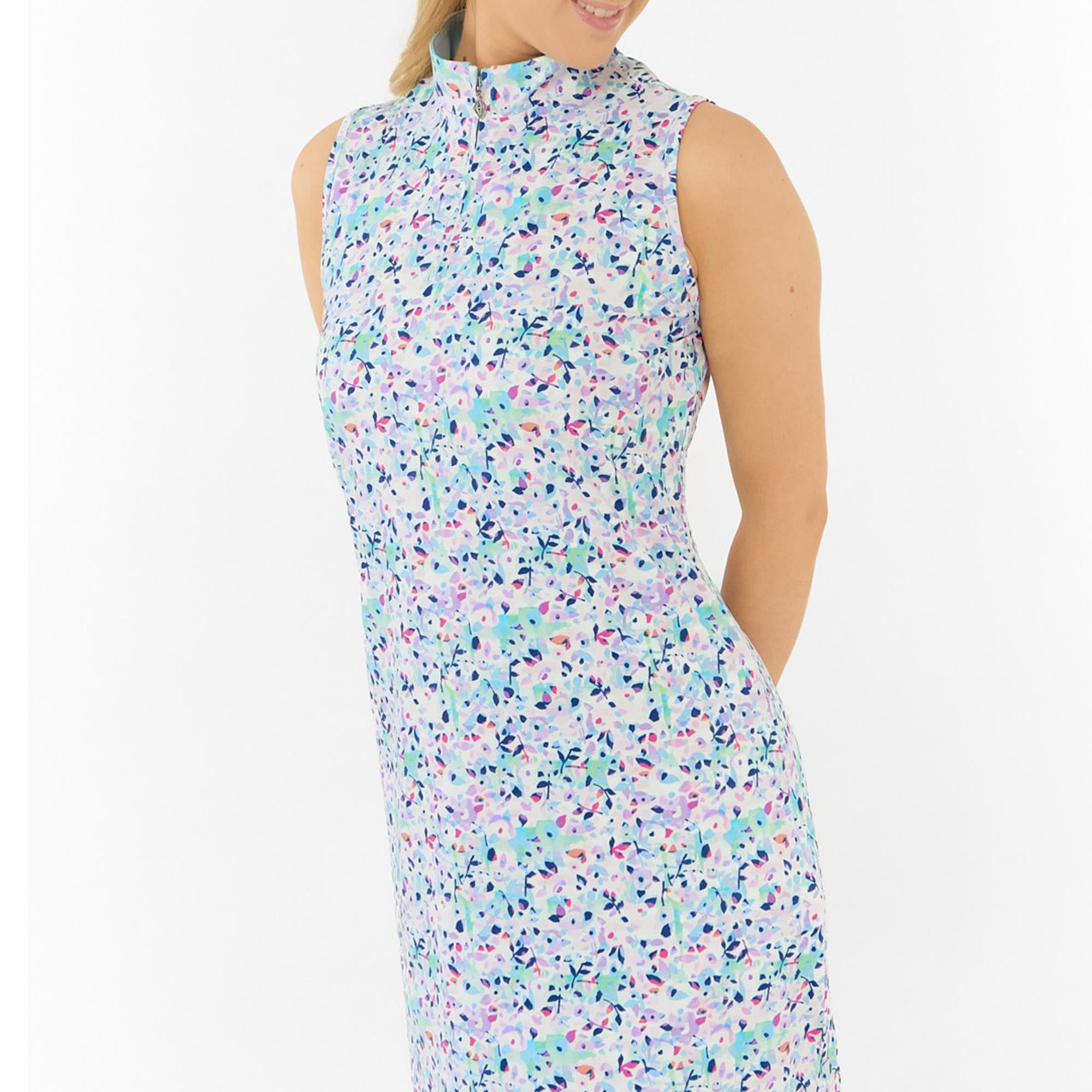 Pure Golf Miley Ladies Sleeveless Golf Dress Mirrored Moonstone