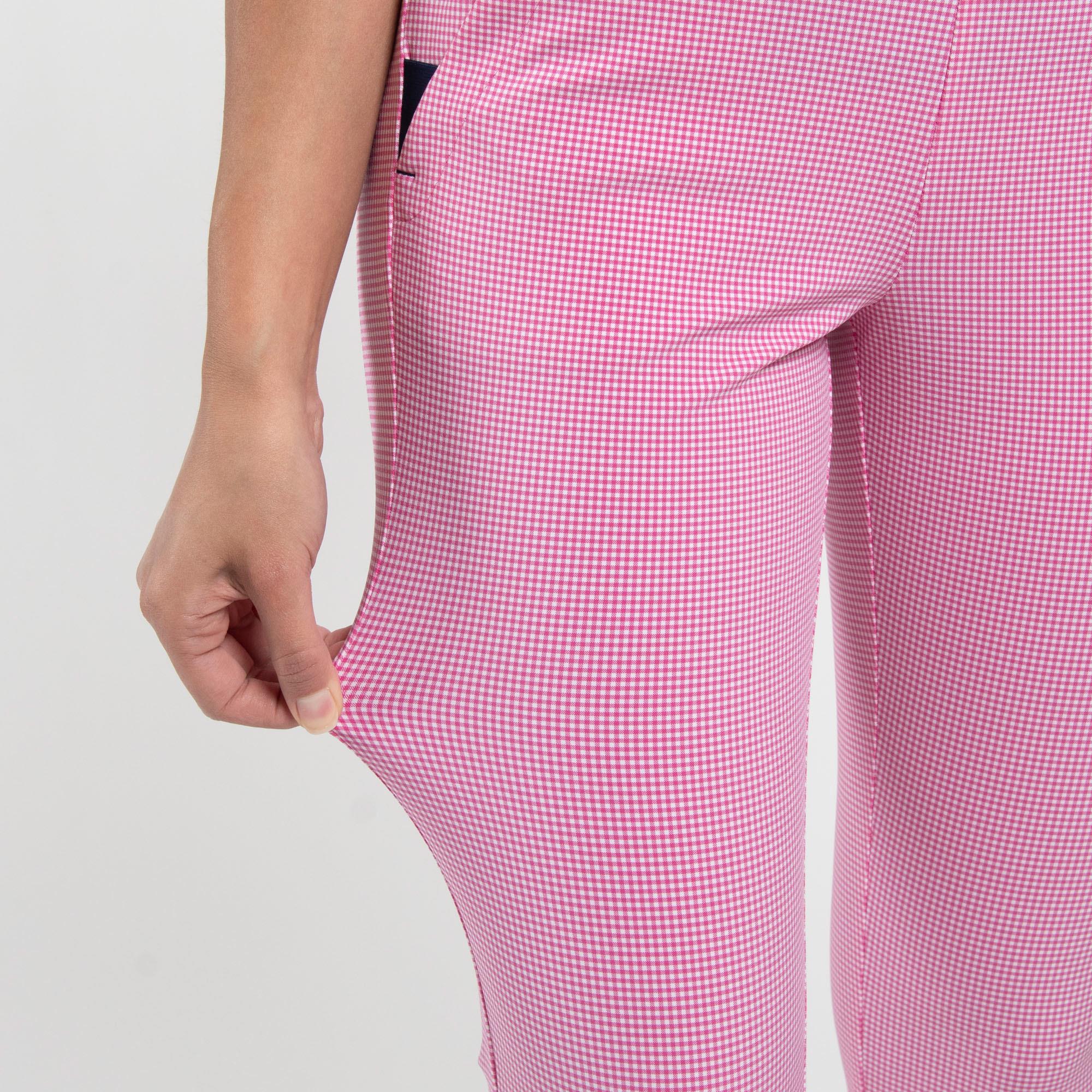 KJUS Ikala 7/8 Ladies Treggings Micro Gingham Peony/White