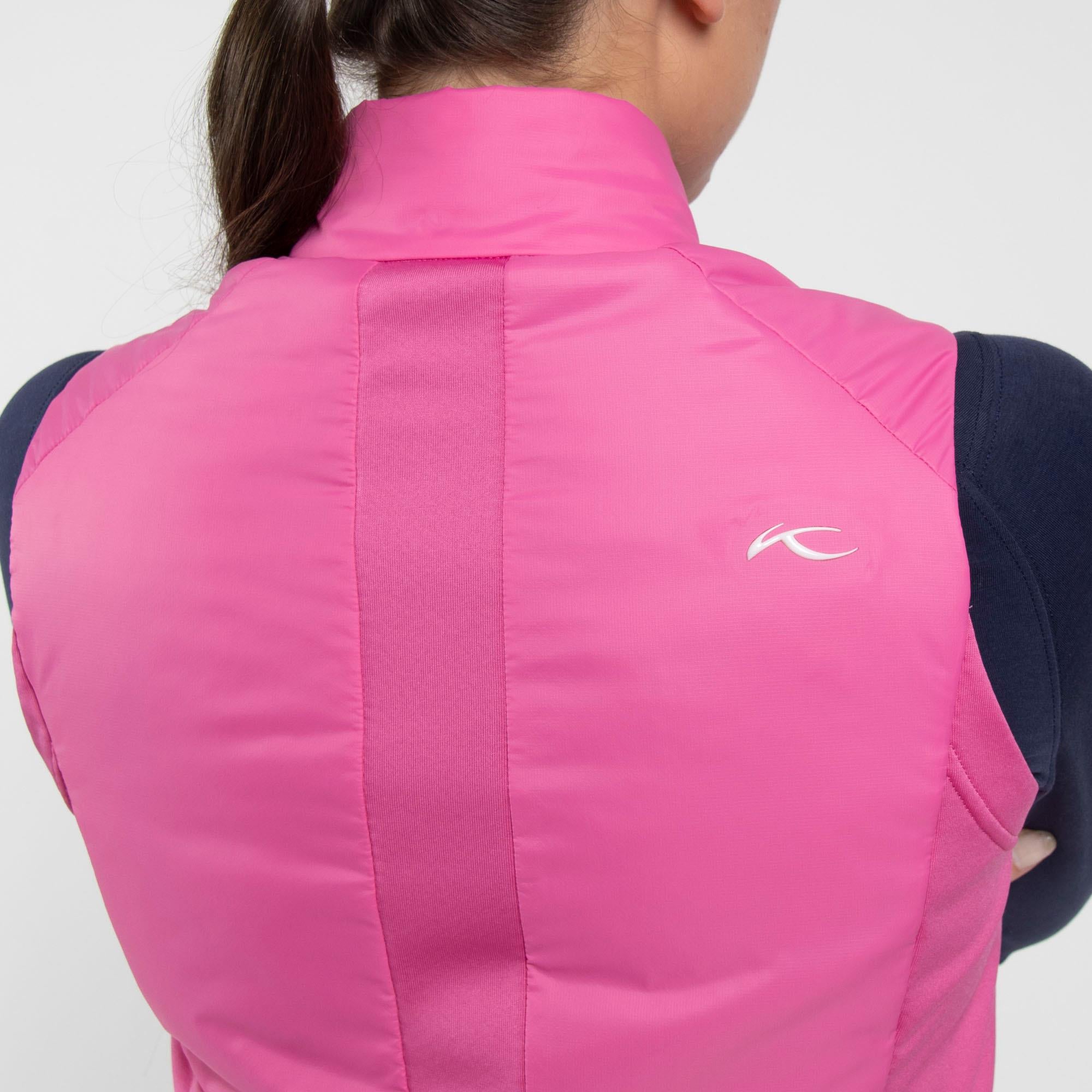 KJUS Radiation Ladies Insulated Windproof Golf Vest Peony