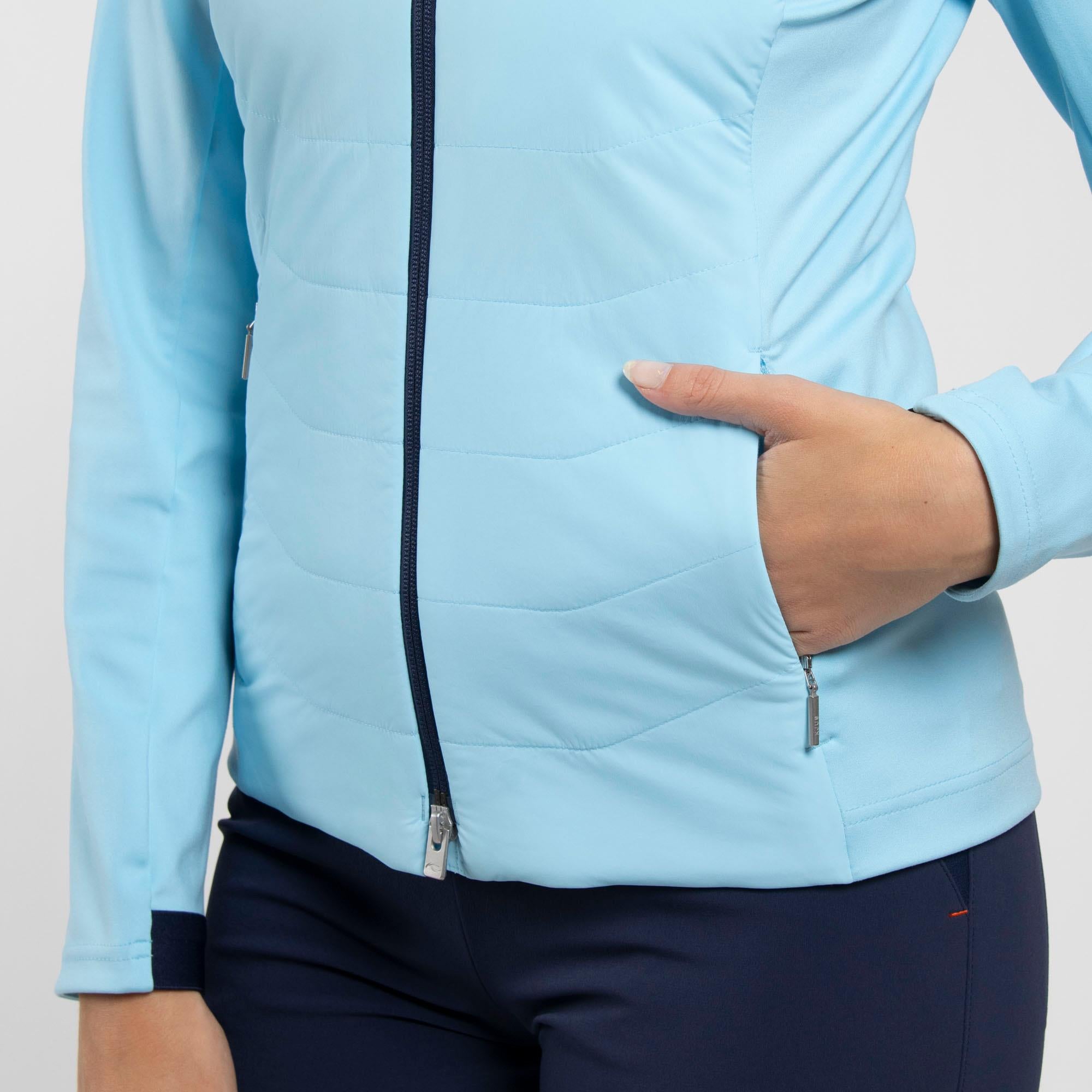 KJUS Reach Ladies Insulated Golf Jacket Poolside/Atlanta Blue