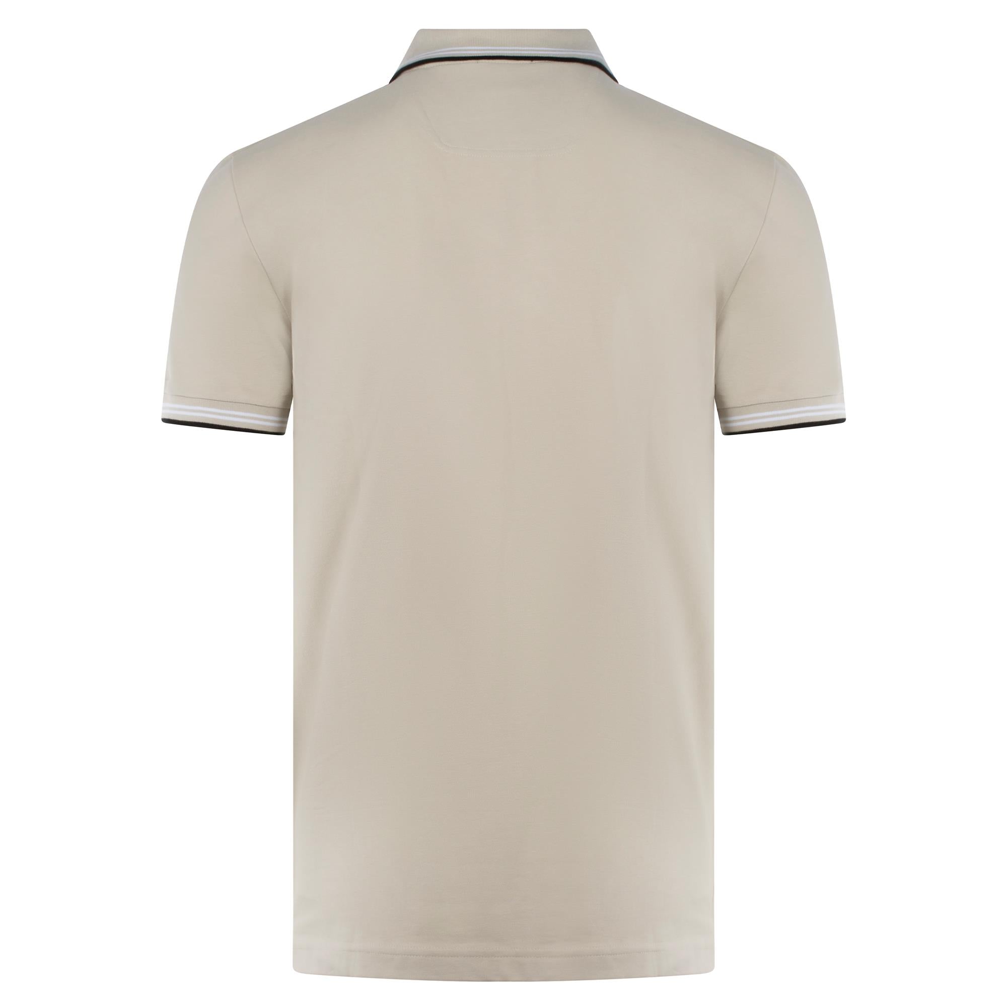 Boss Paul Stretch Cotton Slim Fit Polo Shirt Light Beige