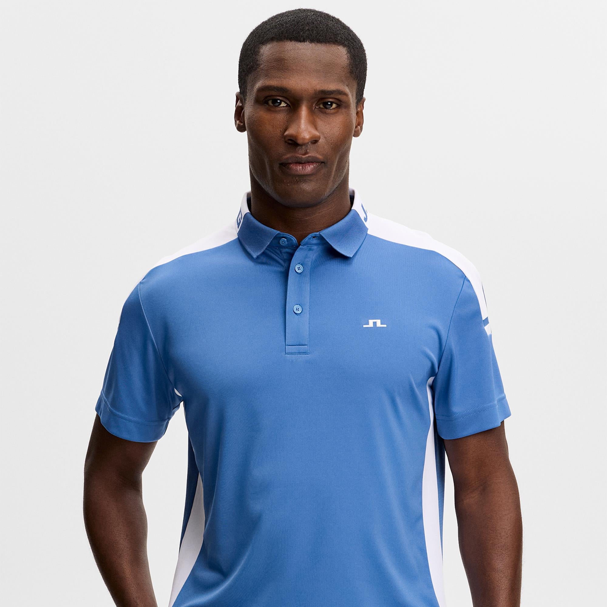 J Lindeberg Bo Mens Golf Polo Shirt Federal Blue
