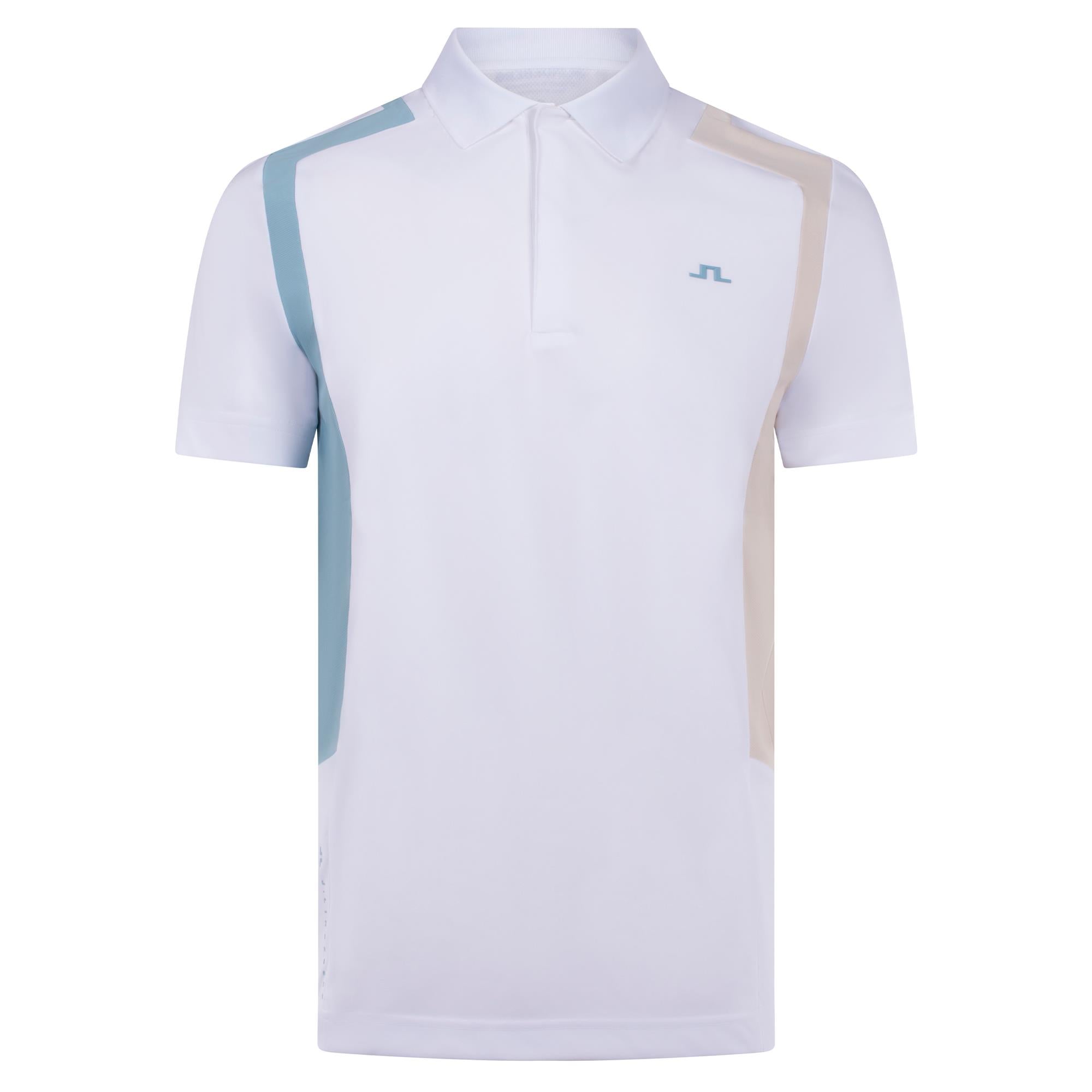 J Lindeberg Legacy Mens Golf Polo Shirt Moonbeam
