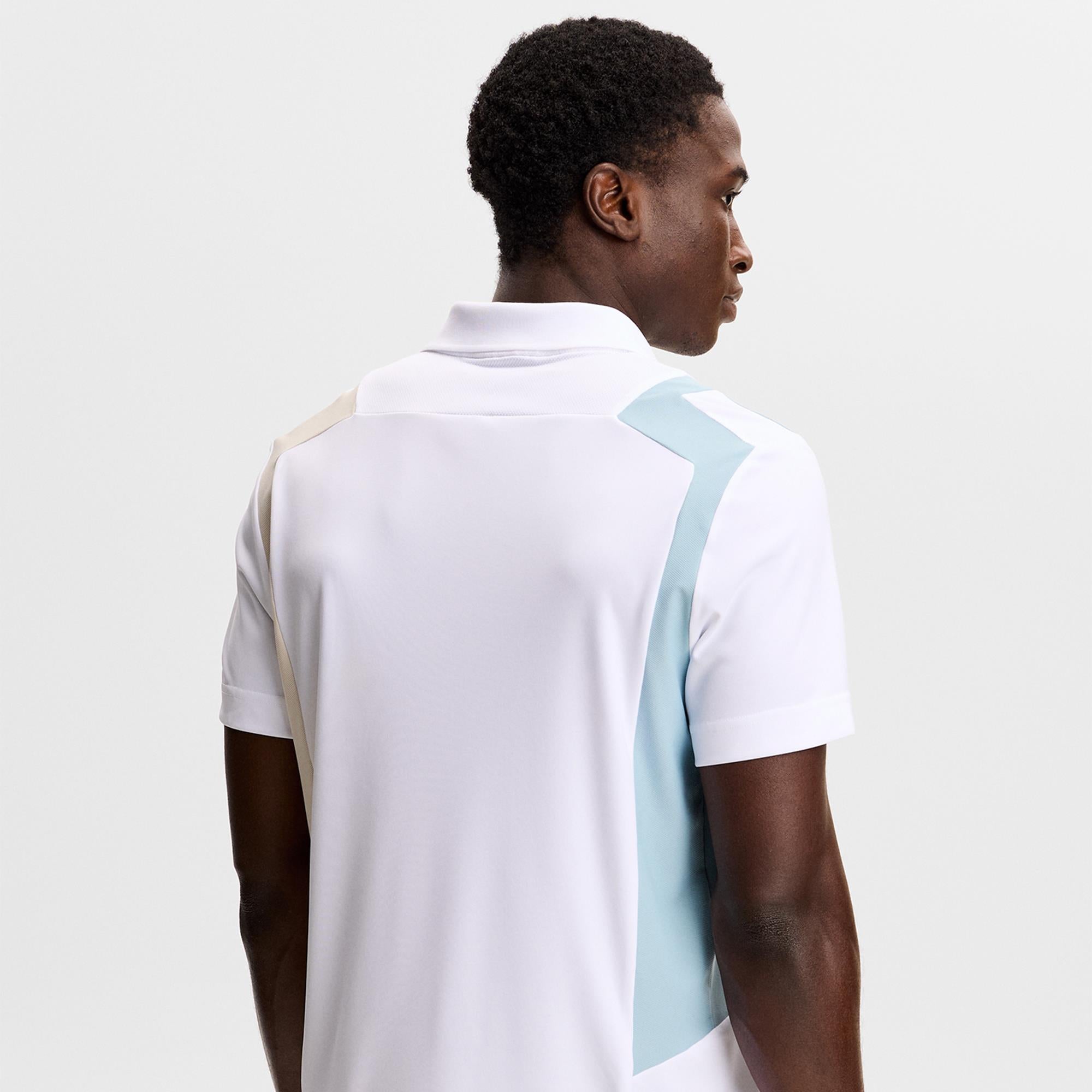 J Lindeberg Legacy Mens Golf Polo Shirt Moonbeam