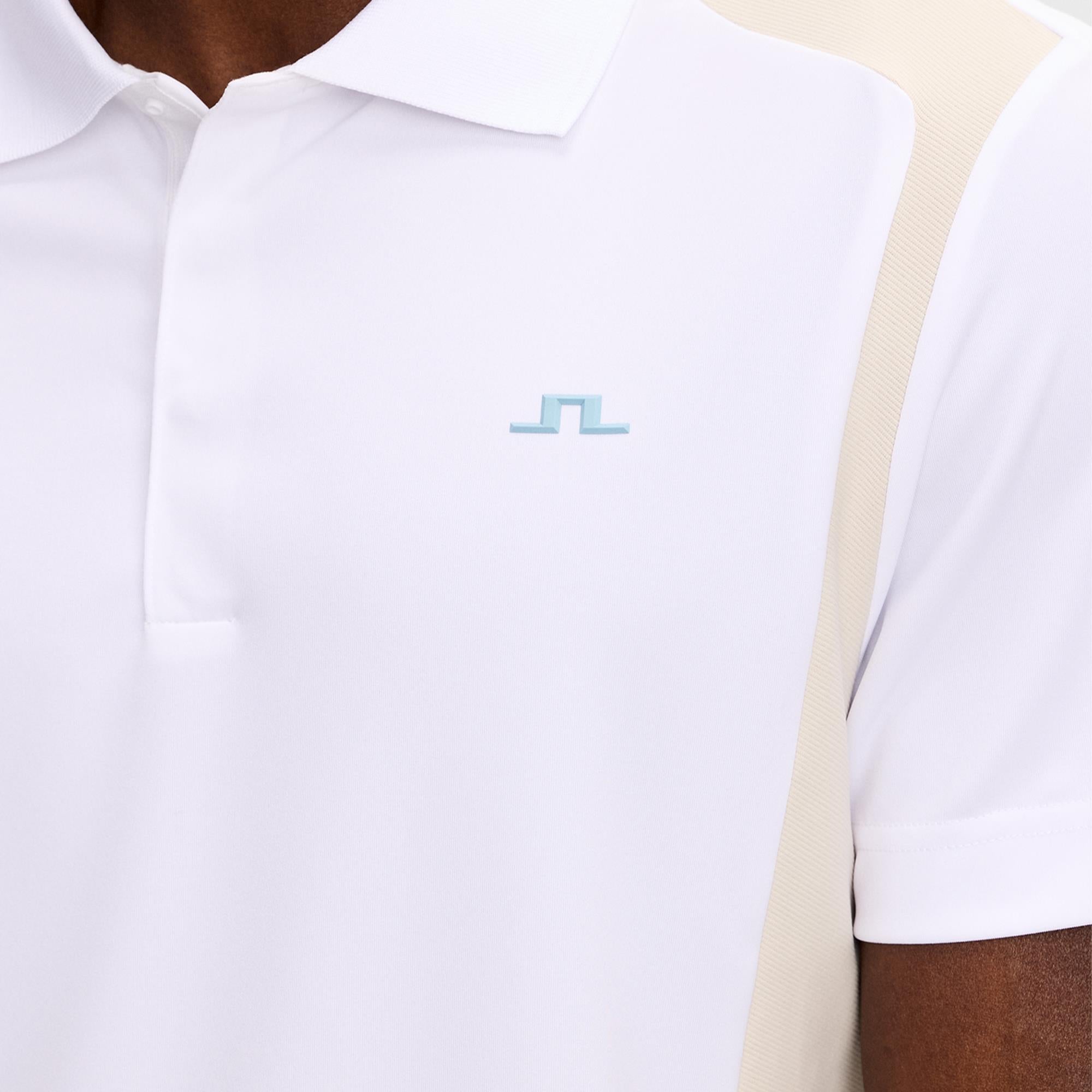 J Lindeberg Legacy Mens Golf Polo Shirt Moonbeam