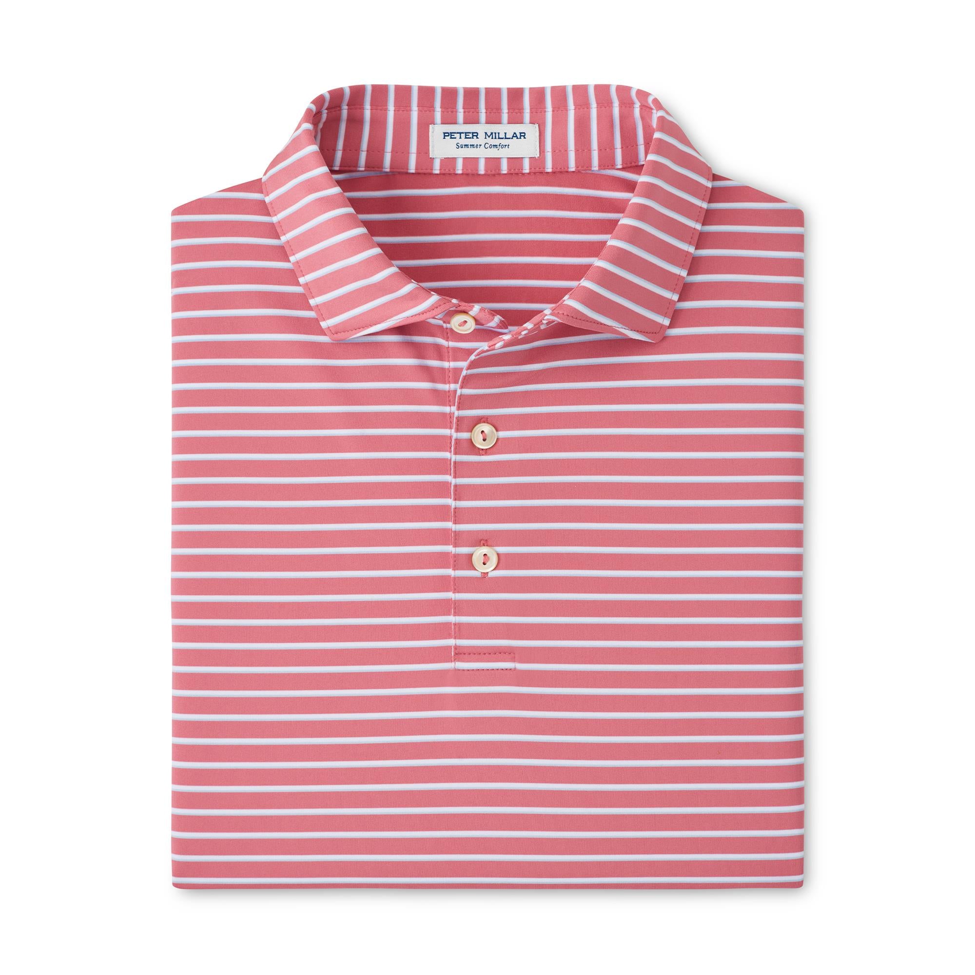 Peter Millar Dunes Performance Jersey Polo Chili Red