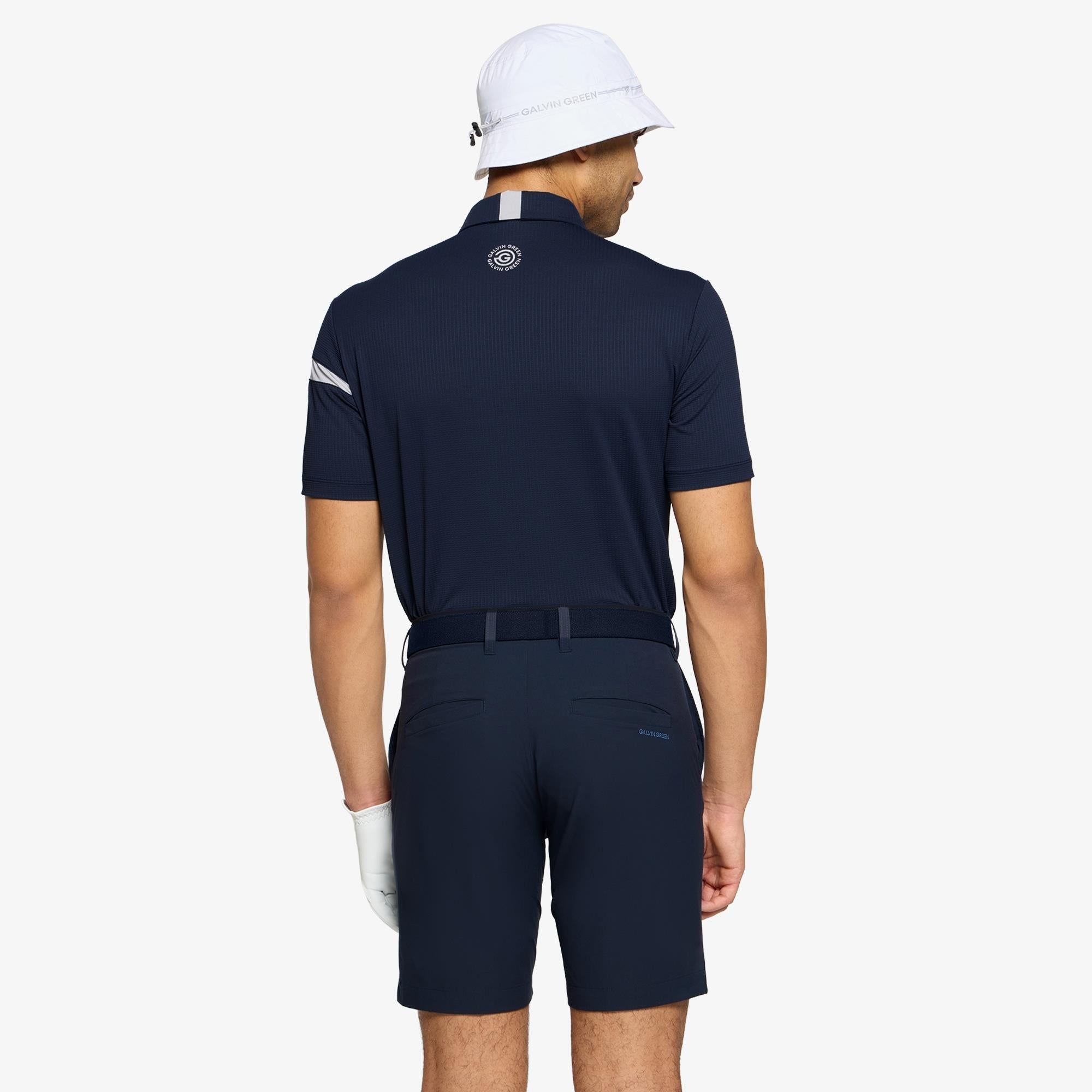 Galvin Green Morley Ventil8+ Mens Golf Polo Shirt Navy/White