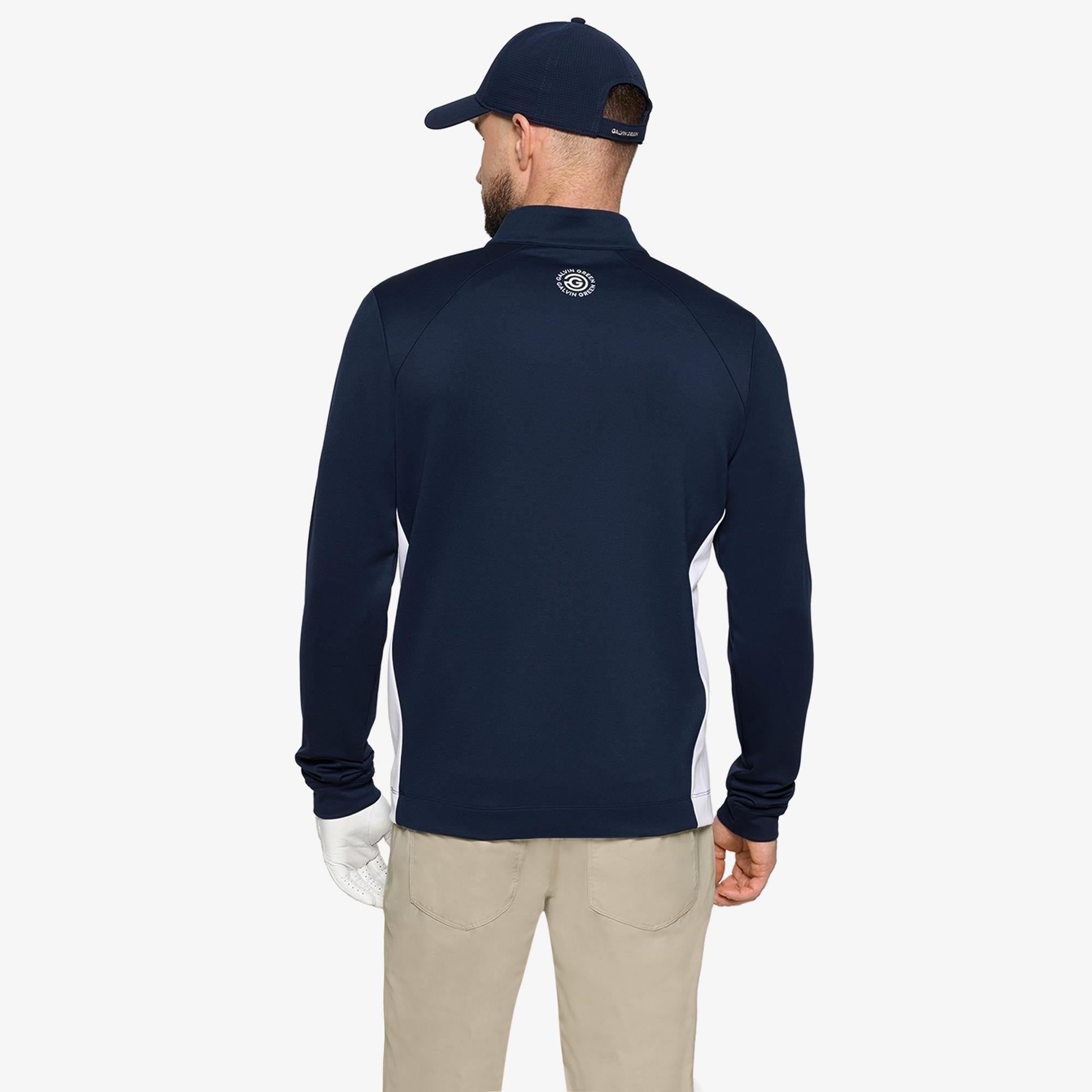 Galvin Green Don Insula Mens Golf Mid Layer Navy/White