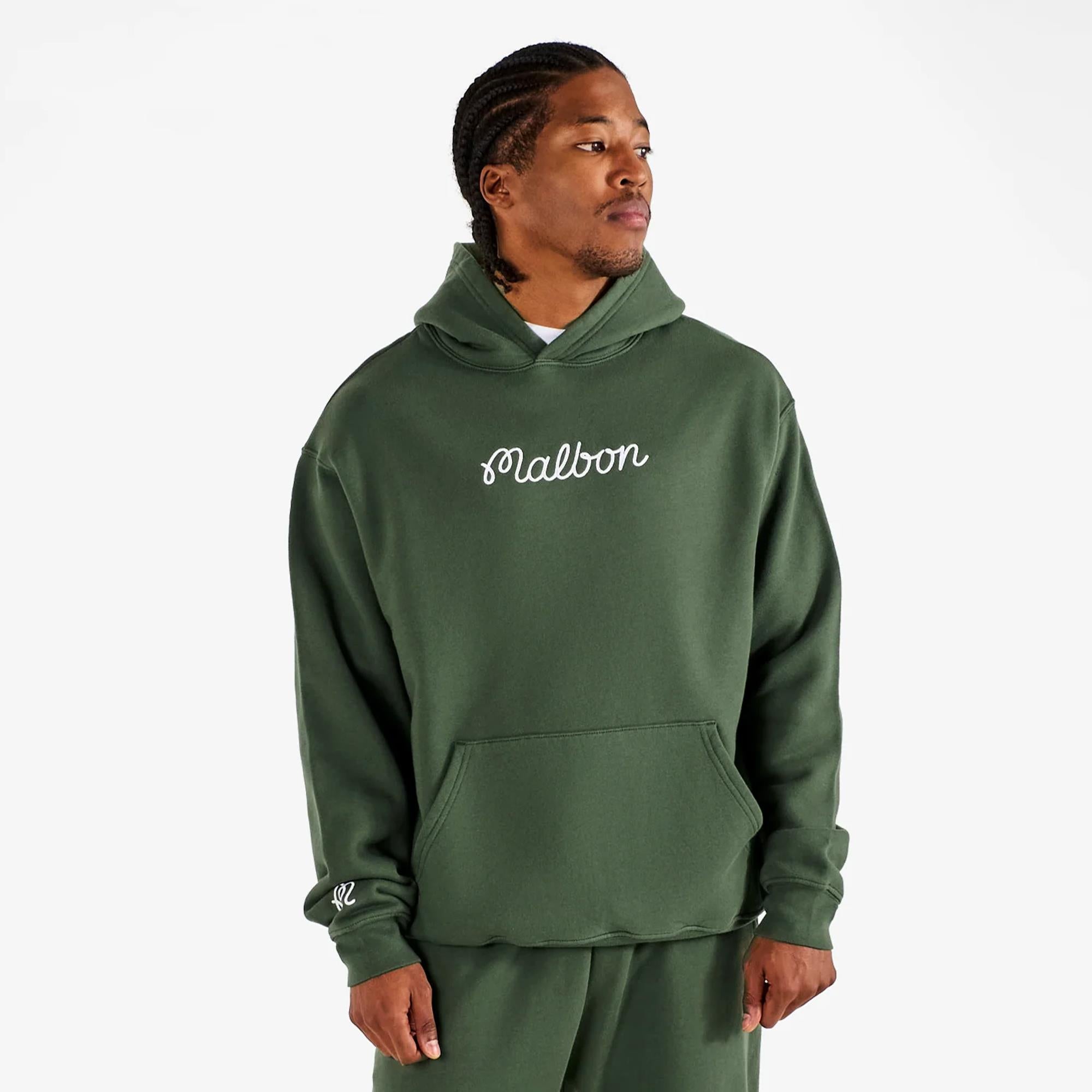Malbon Golf Fesque Hoodie Olivine