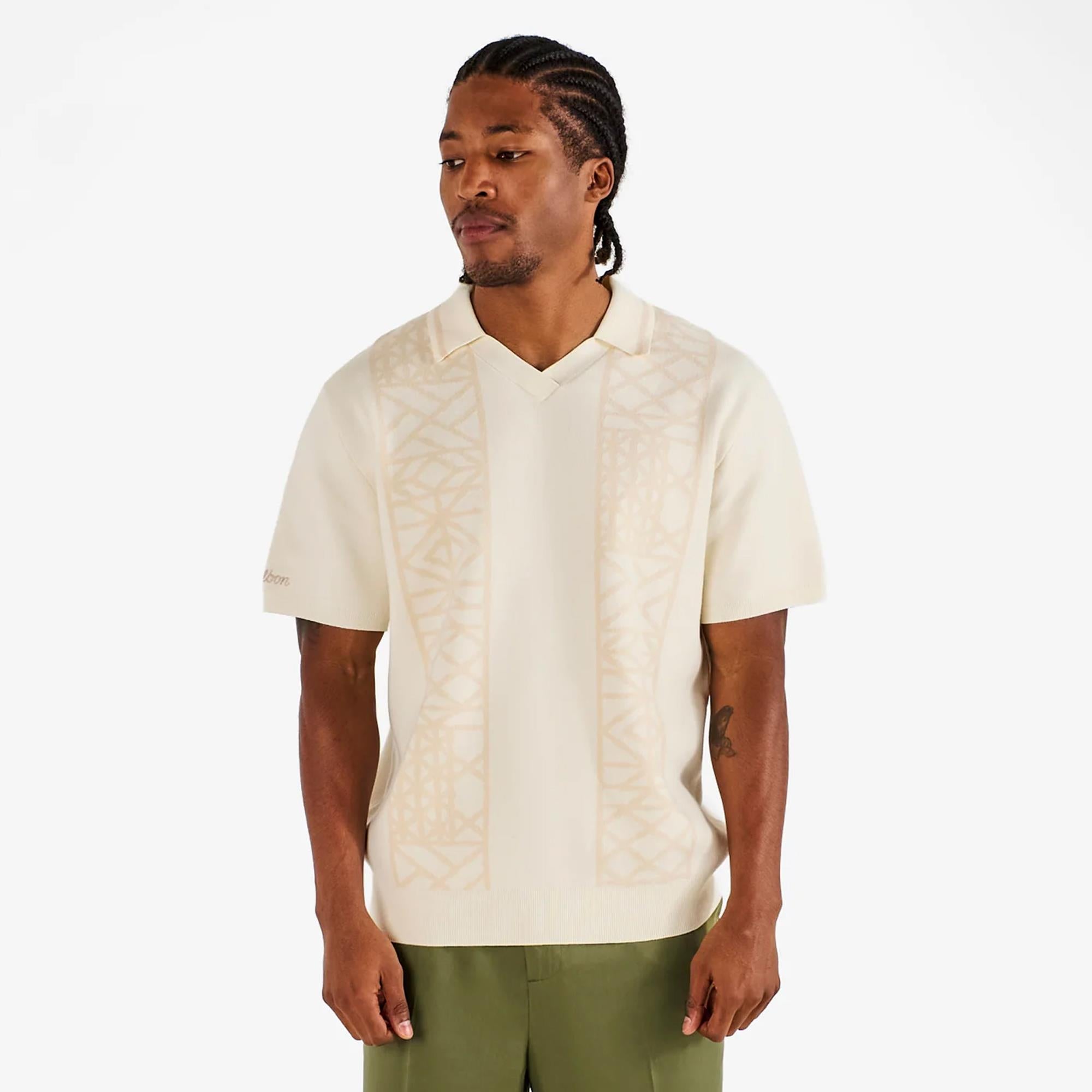 Malbon Golf Habana Polo Cream