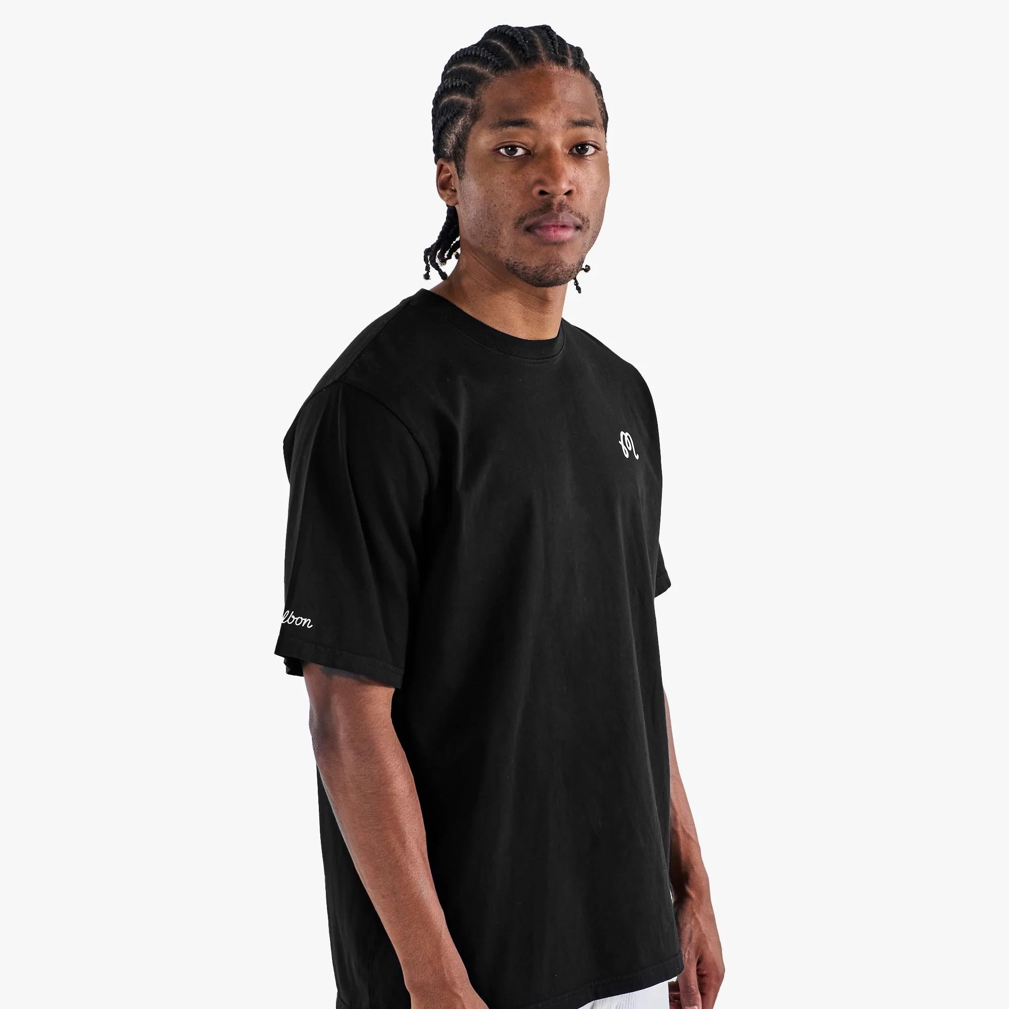 Malbon Golf Icons Bermuda Tee Black