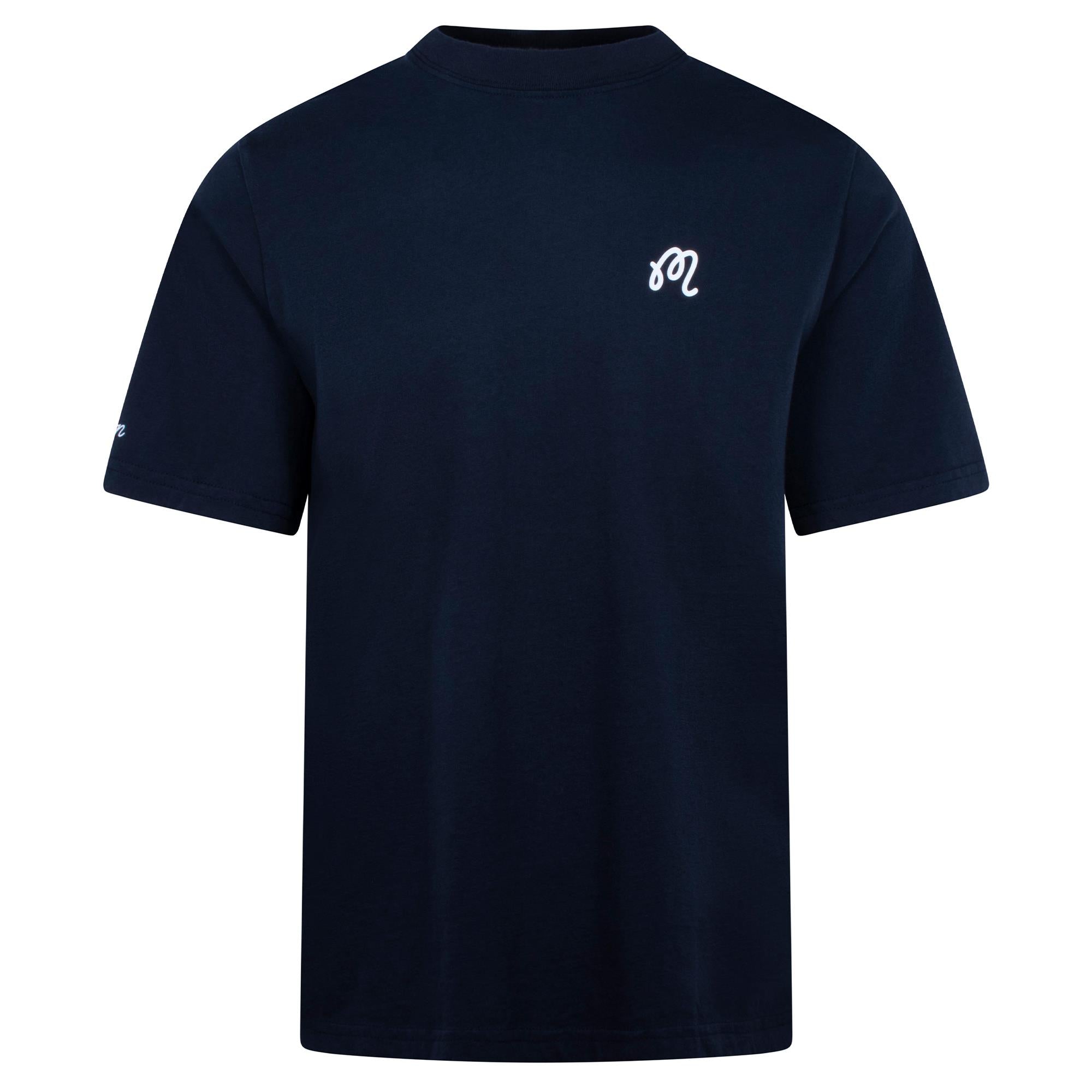 Malbon Golf Icons Bermuda Tee Navy