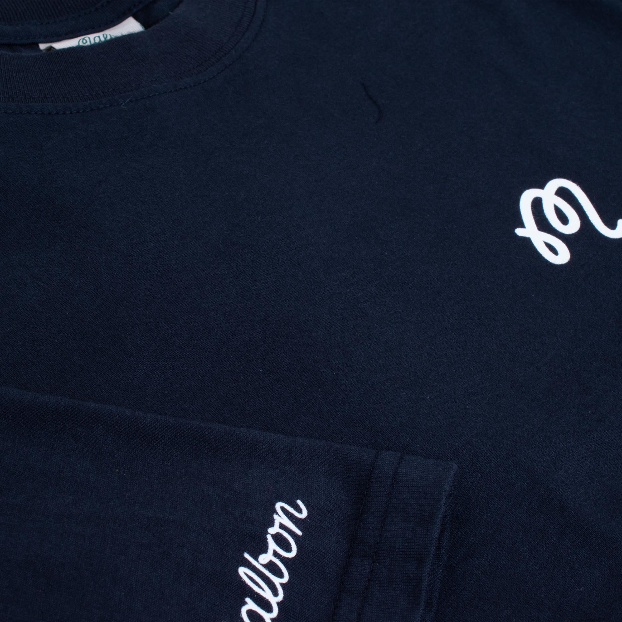 Malbon Golf Icons Bermuda Tee Navy