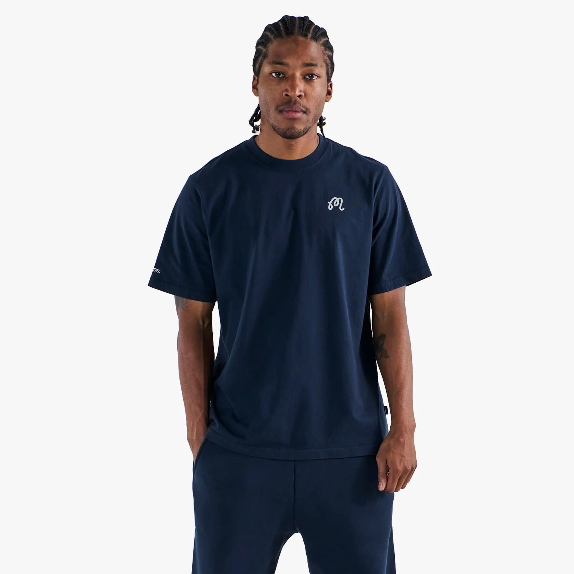 Malbon Golf Icons Bermuda Tee Navy