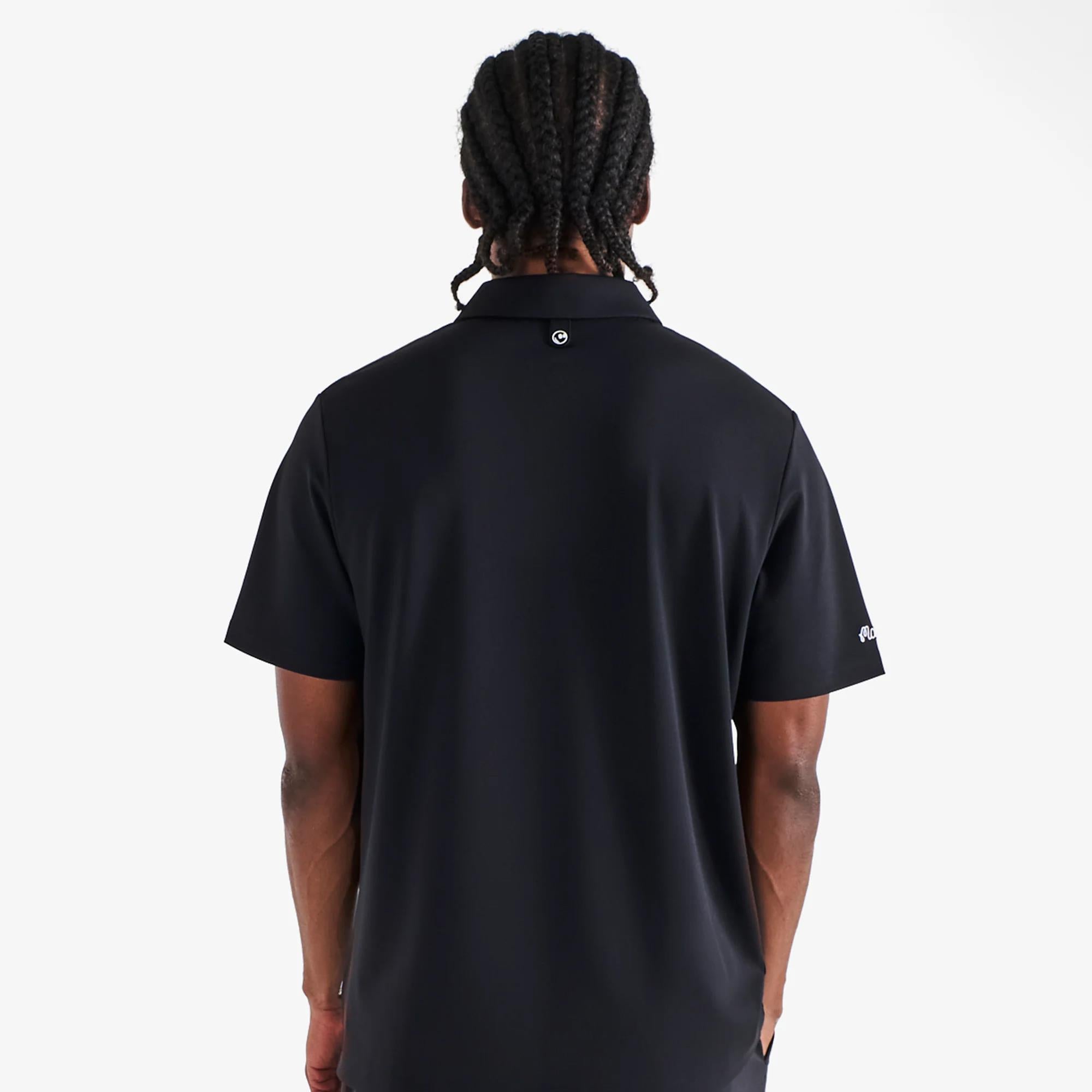 Malbon Golf Icons Fairway Baldwin Polo Black
