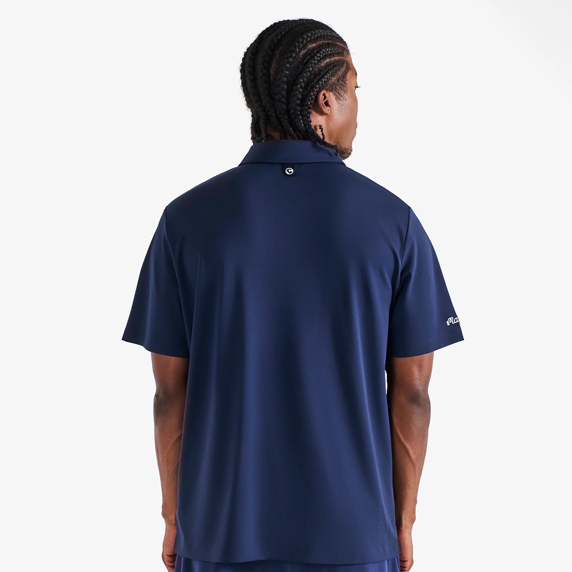 Malbon Golf Icons Fairway Baldwin Polo Navy