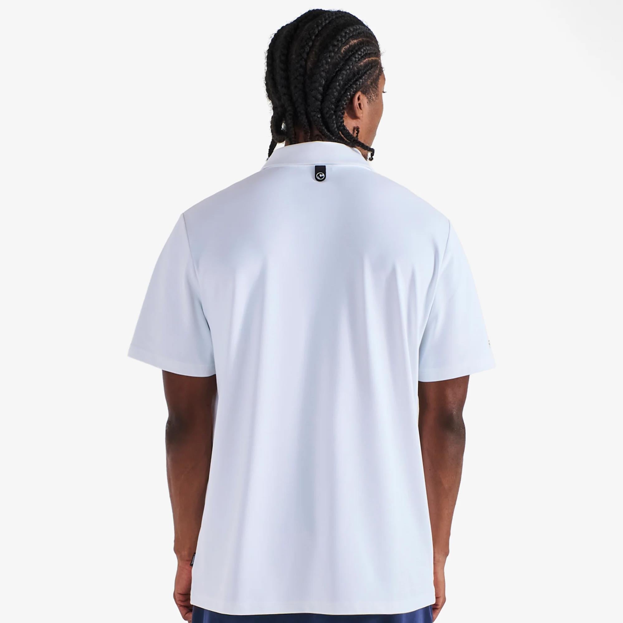 Malbon Golf Icons Fairway Baldwin Polo White
