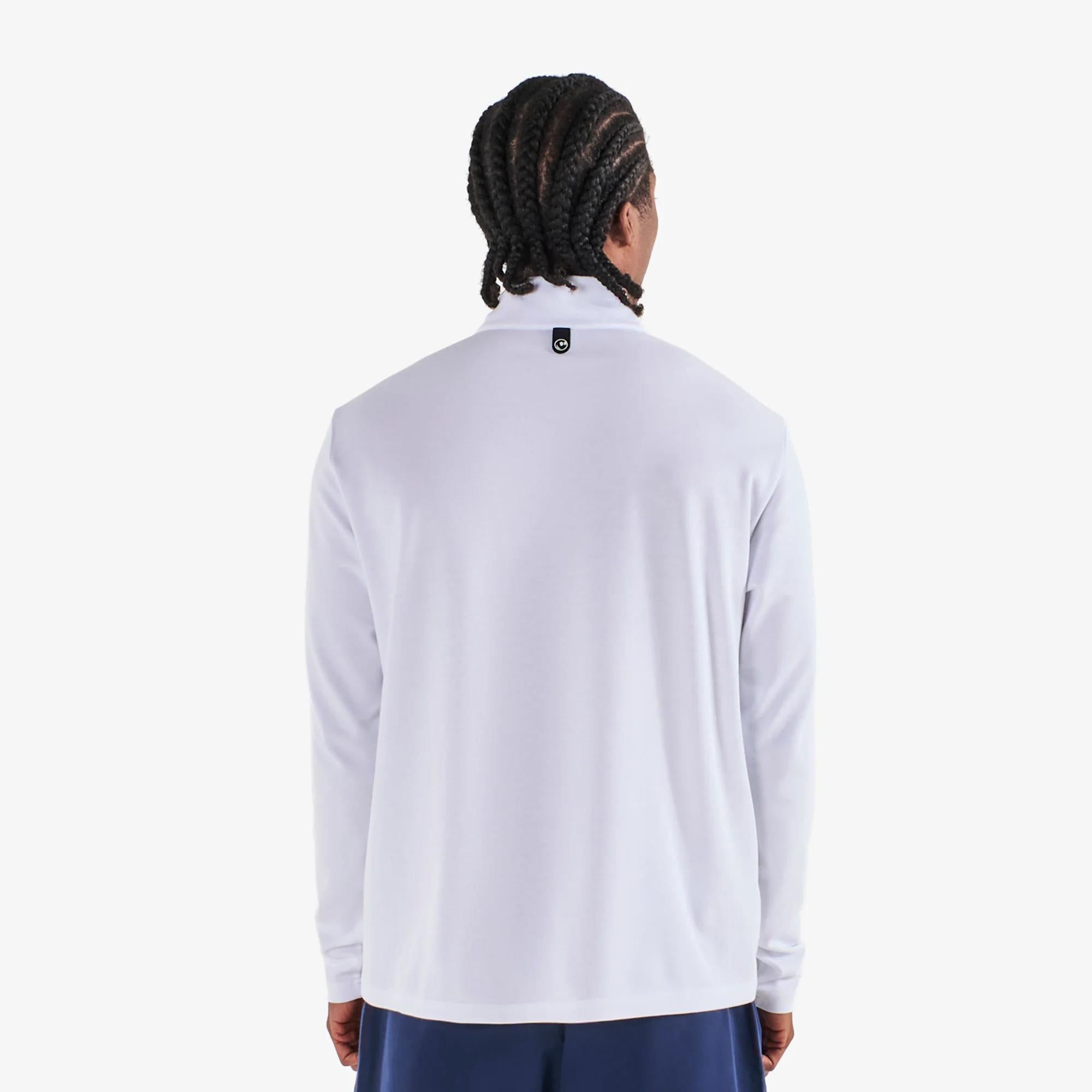 Malbon Golf Icons Flyer Mid Layer White