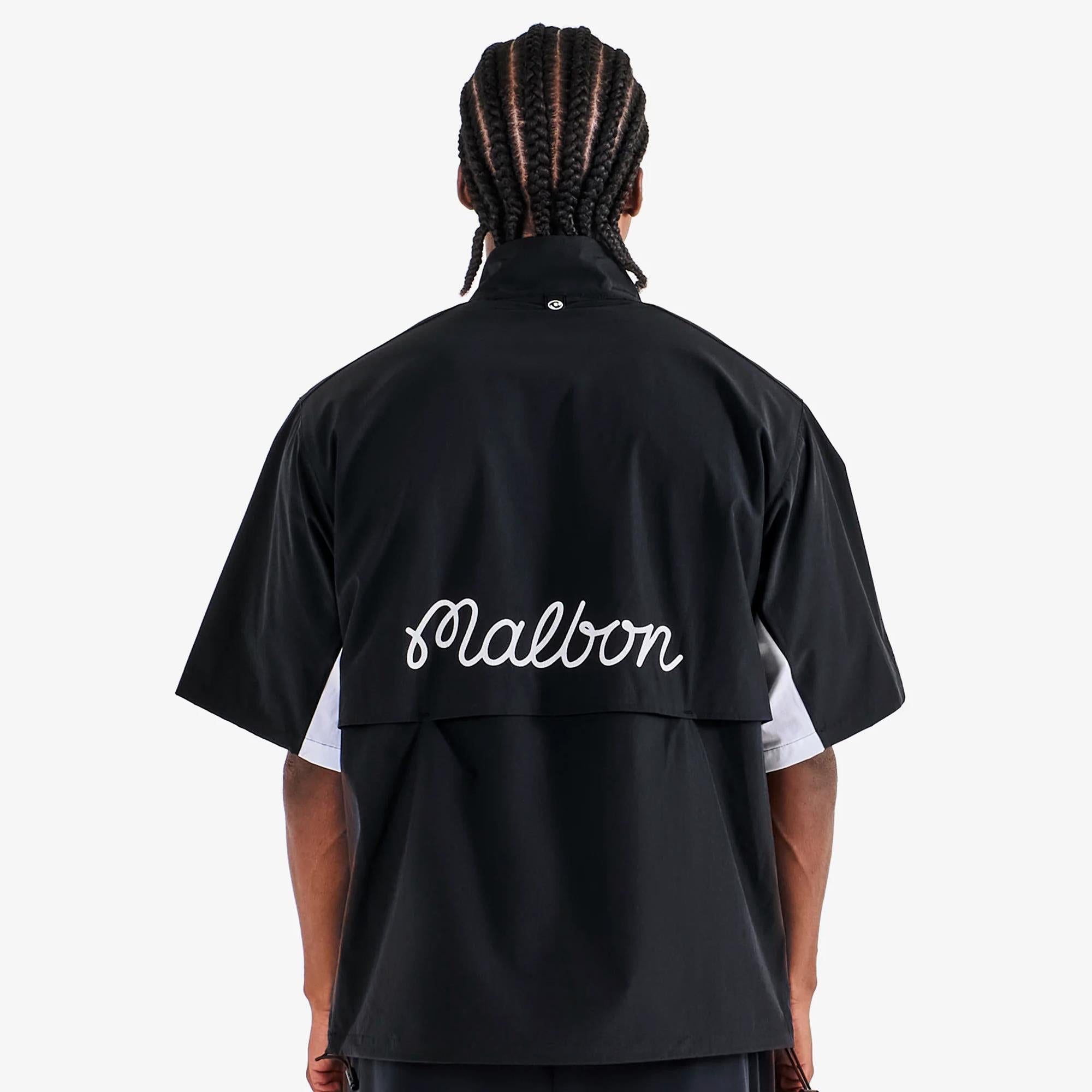 Malbon Golf Icons Pine Windshirt Black