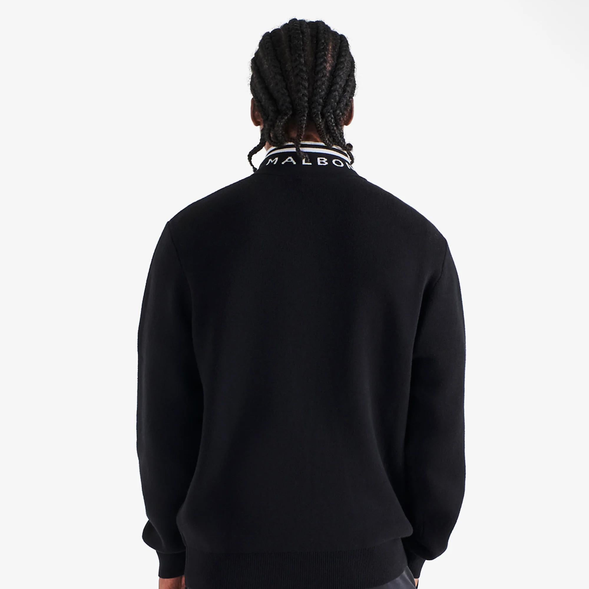 Malbon Golf Icons Sorrel Sweater Black
