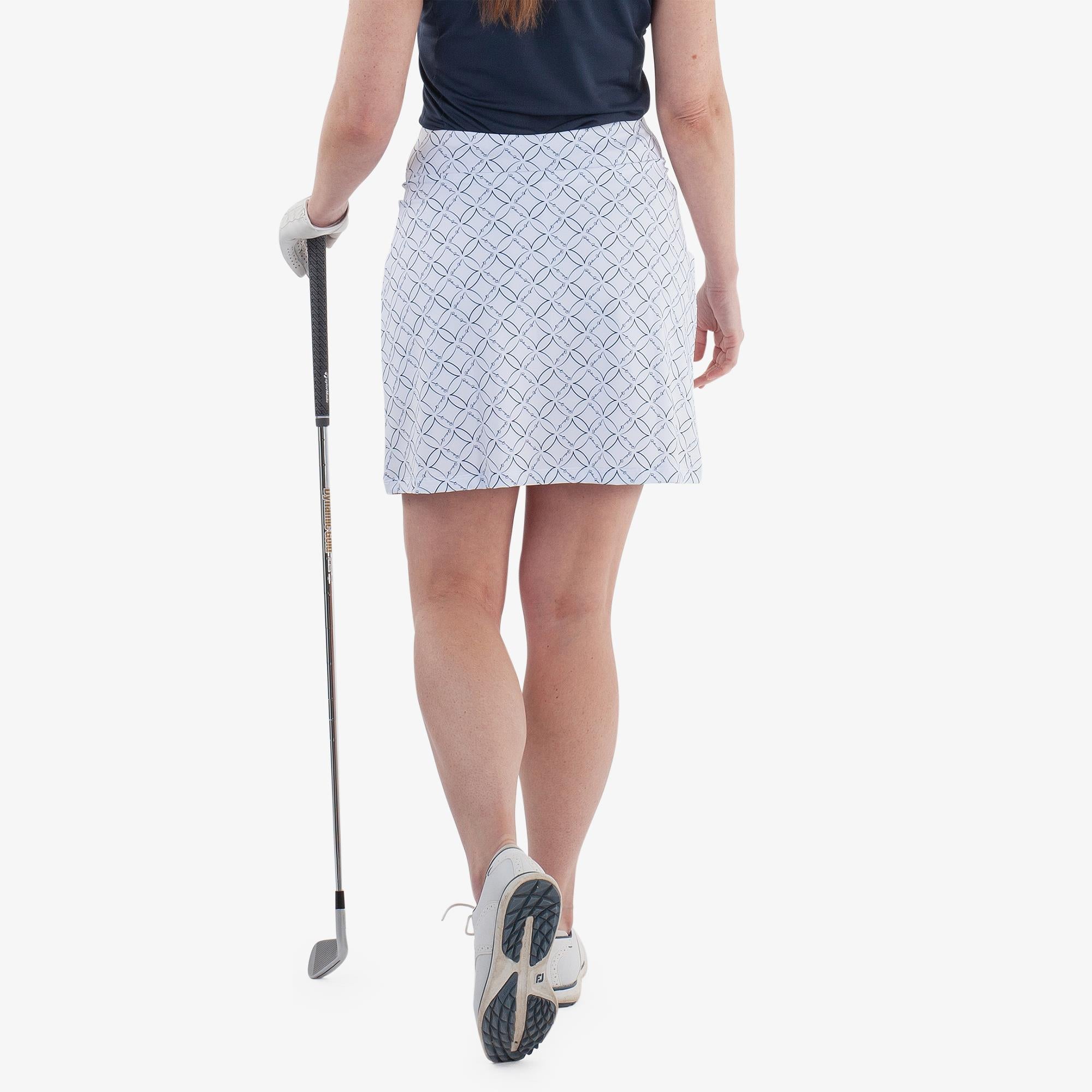 Galvin Green Marielle Ventil8+ Ladies Golf Skort White/Navy