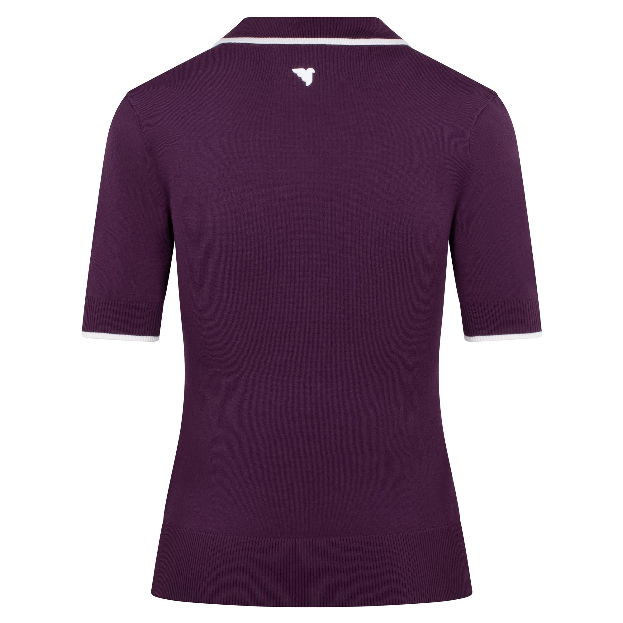 Macade Golf  Vera Cropped Ladies Golf Polo Shirt Mauve