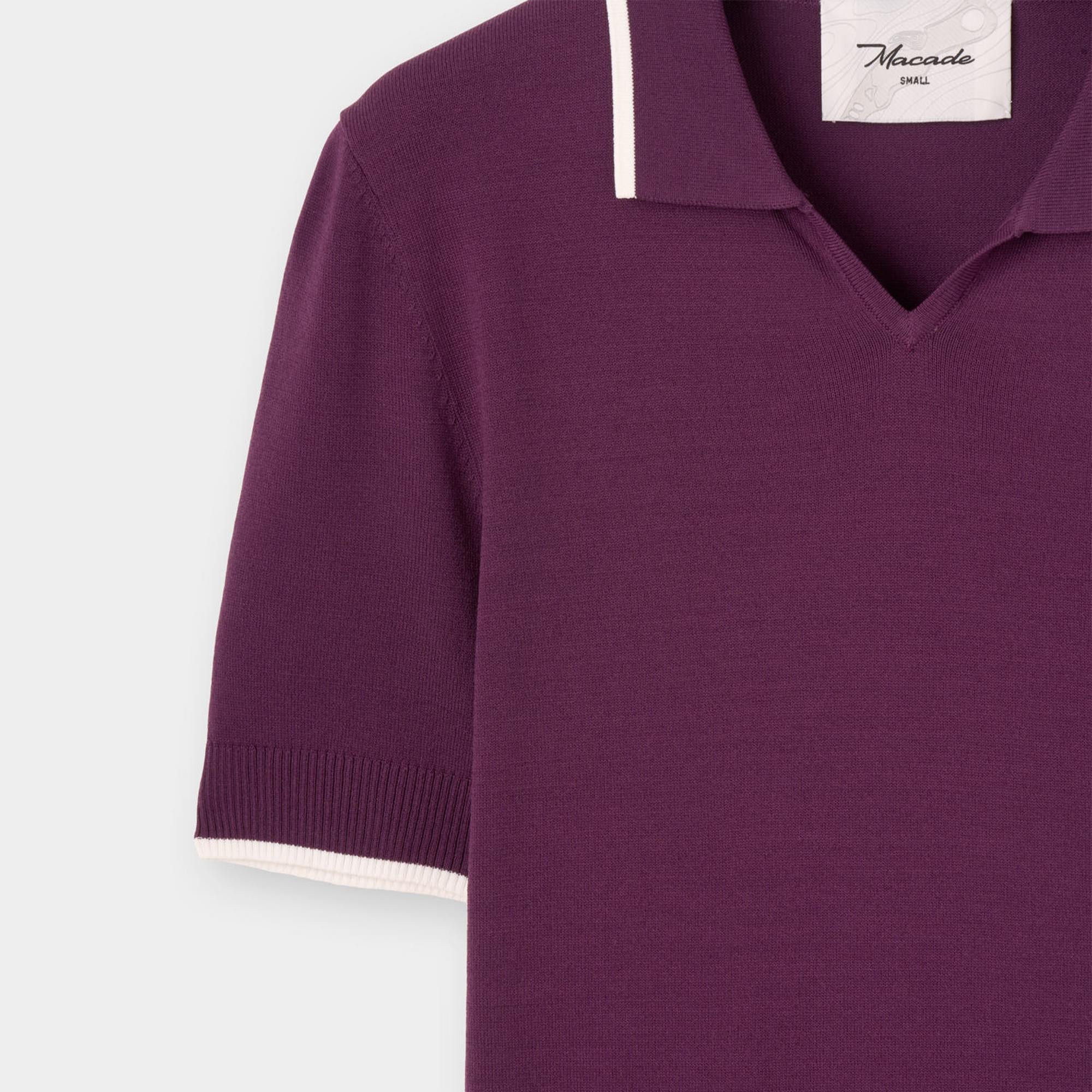 Macade Golf  Vera Cropped Ladies Golf Polo Shirt Mauve