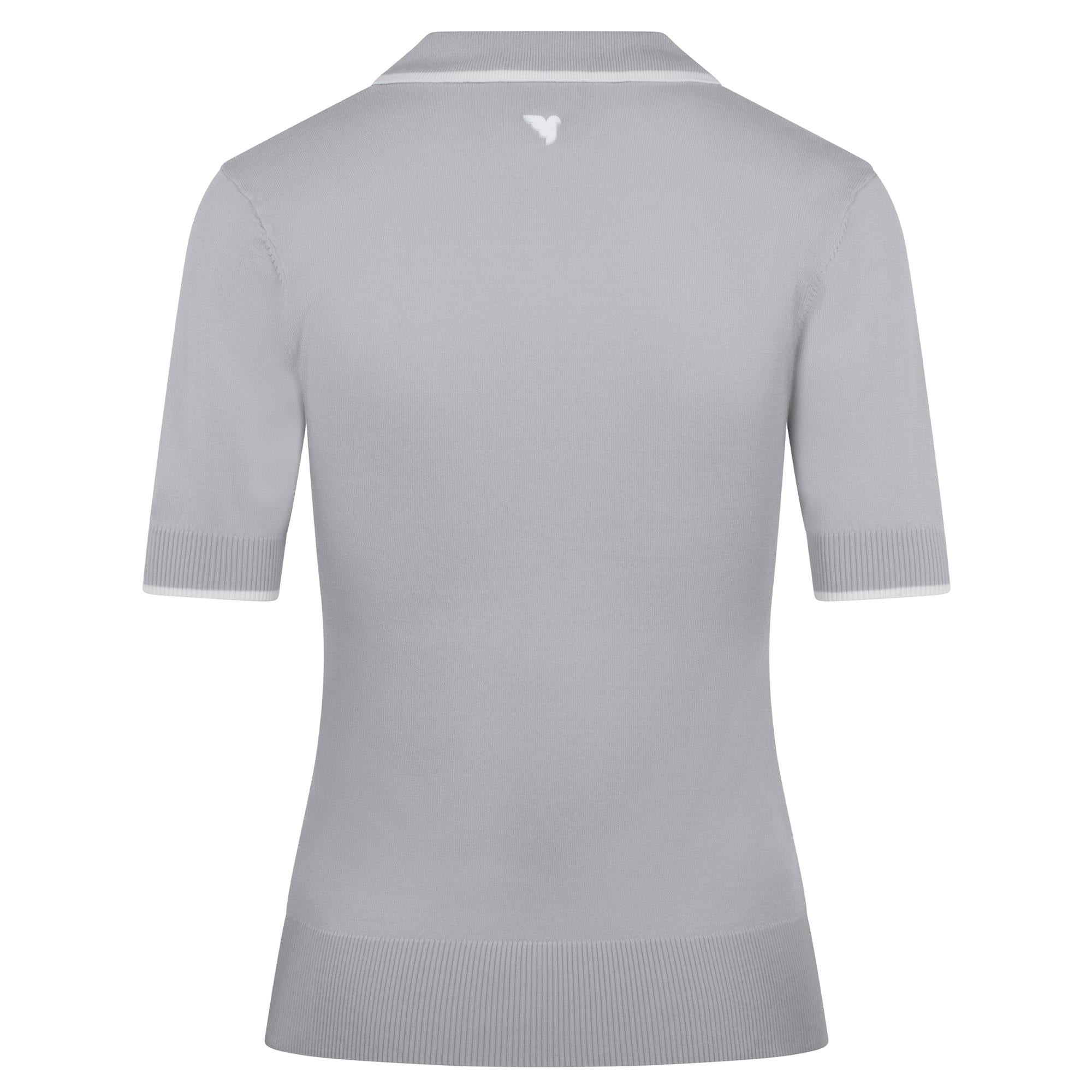 Macade Golf  Vera Cropped Ladies Golf Polo Shirt Very Grey