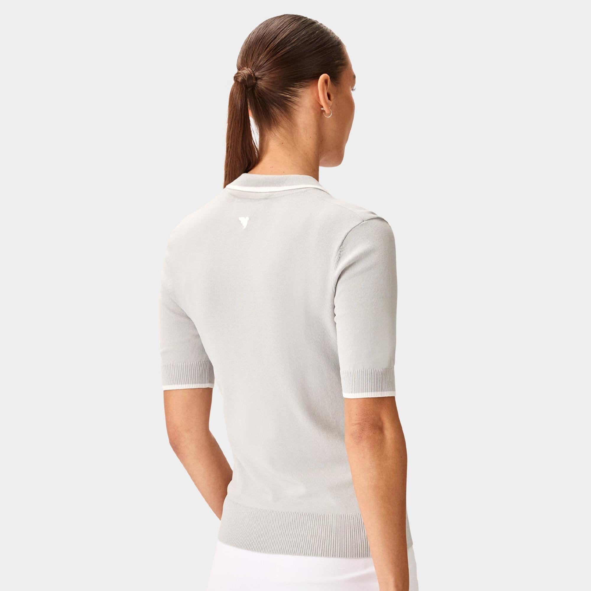Macade Golf  Vera Cropped Ladies Golf Polo Shirt Very Grey