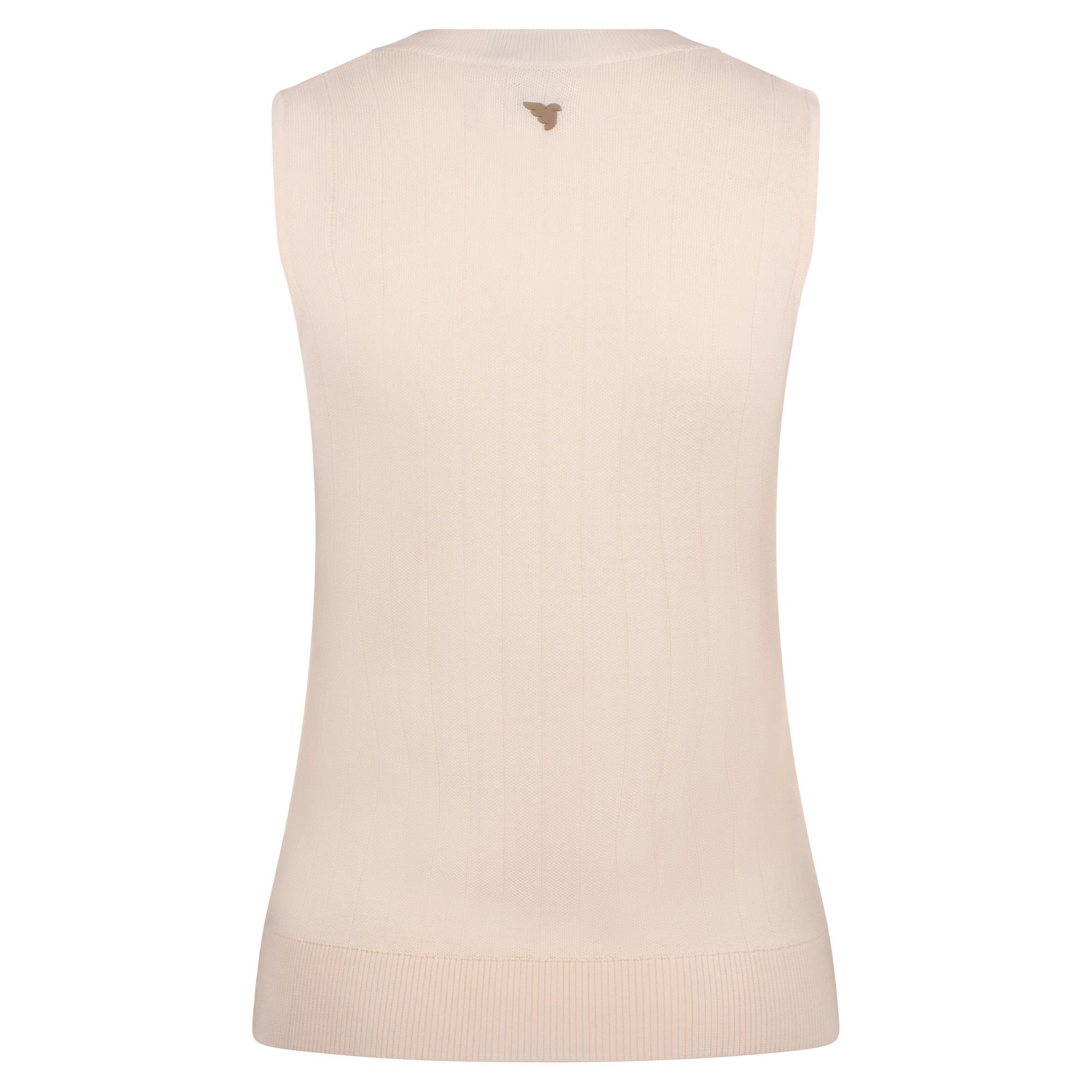 Macade Golf Ana Sleeveless V-Neck Ladies Golf Slipover Ivory