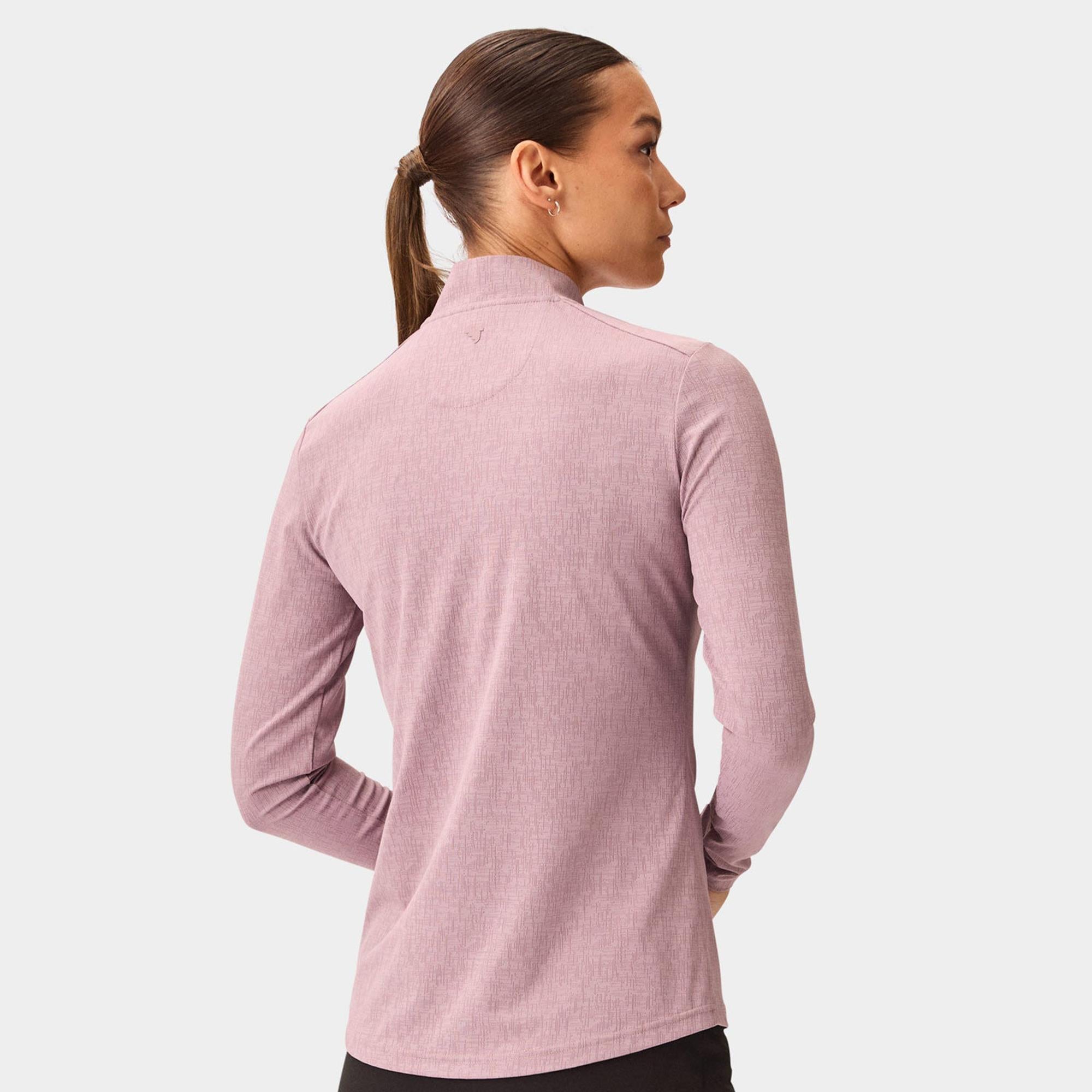 Macade Golf Dawn Long Sleeve Ladies Bomber Shirt Mauve
