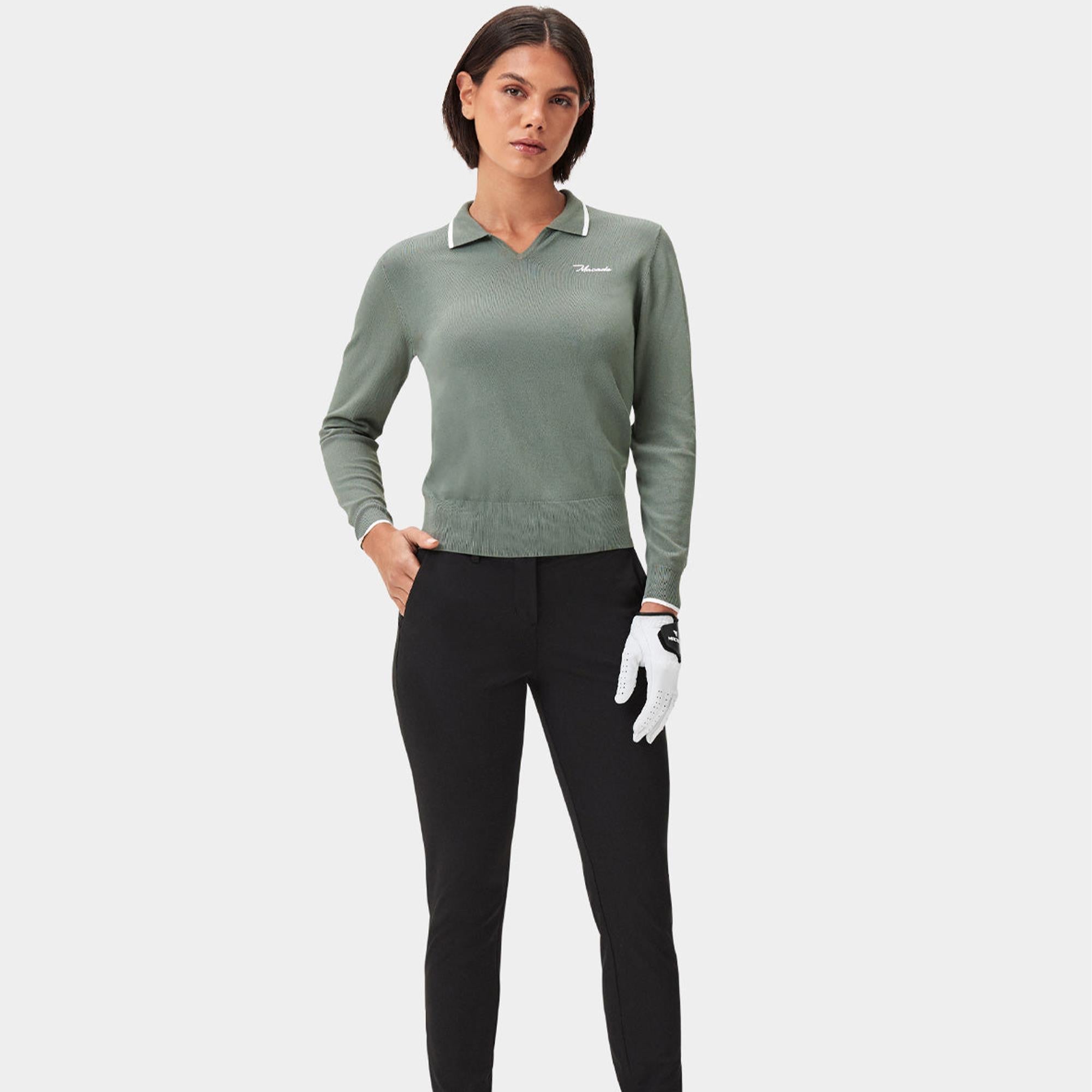 Macade Golf Ella Knit Ladies Golf Top Sage Green