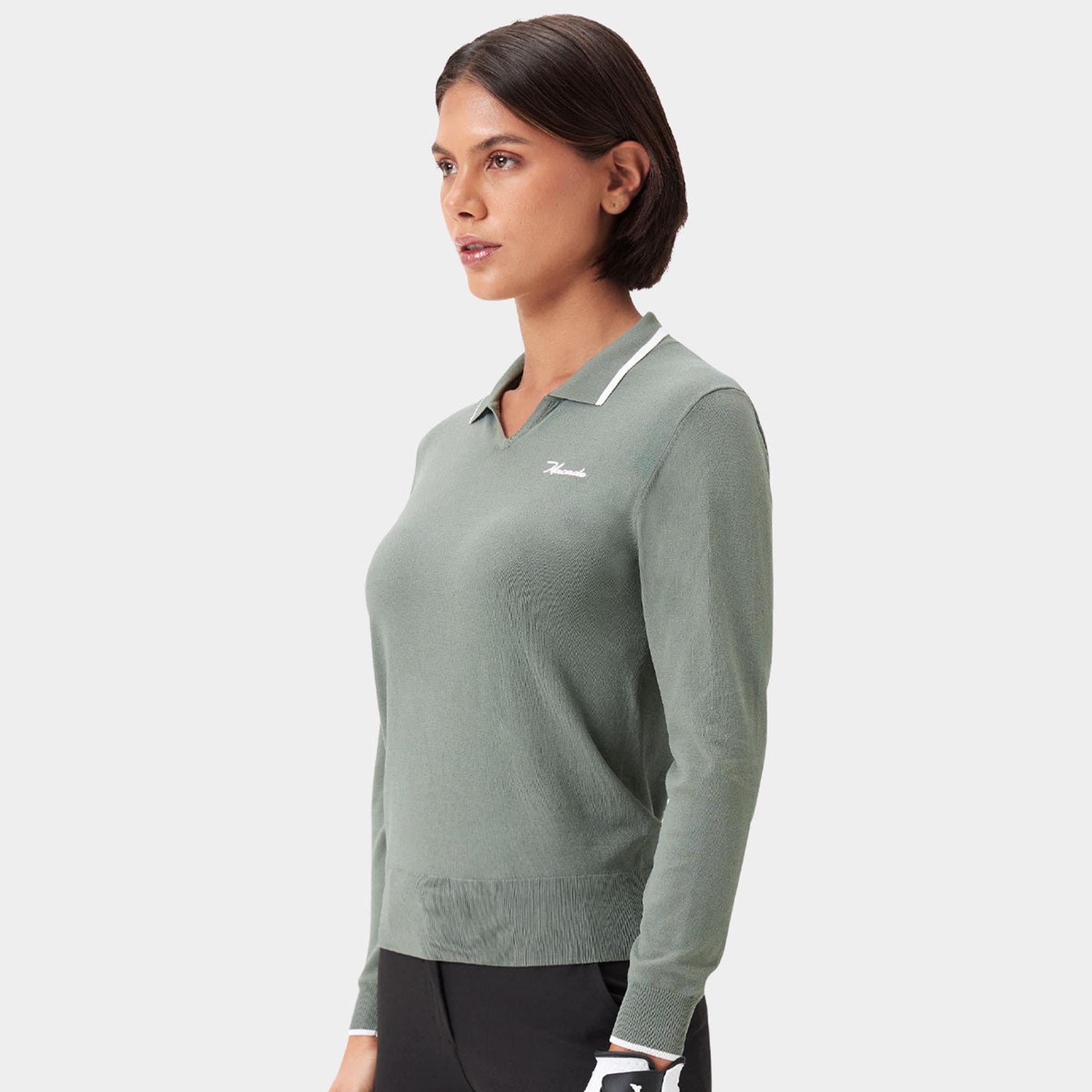Macade Golf Ella Knit Ladies Golf Top Sage Green