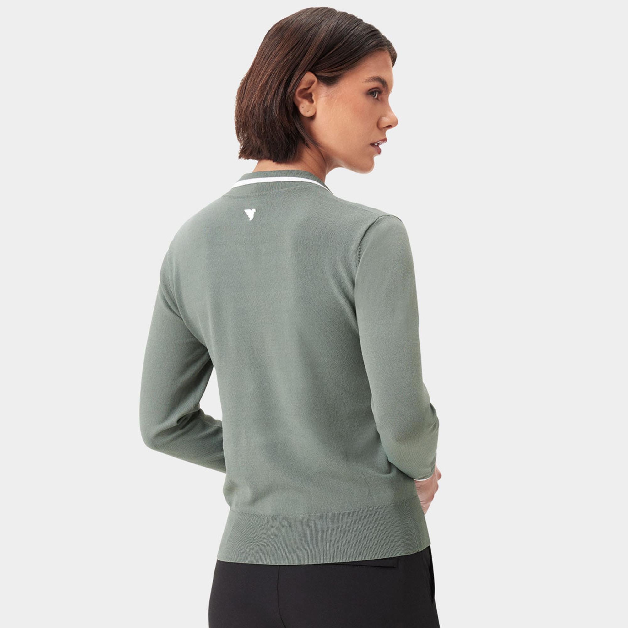Macade Golf Ella Knit Ladies Golf Top Sage Green