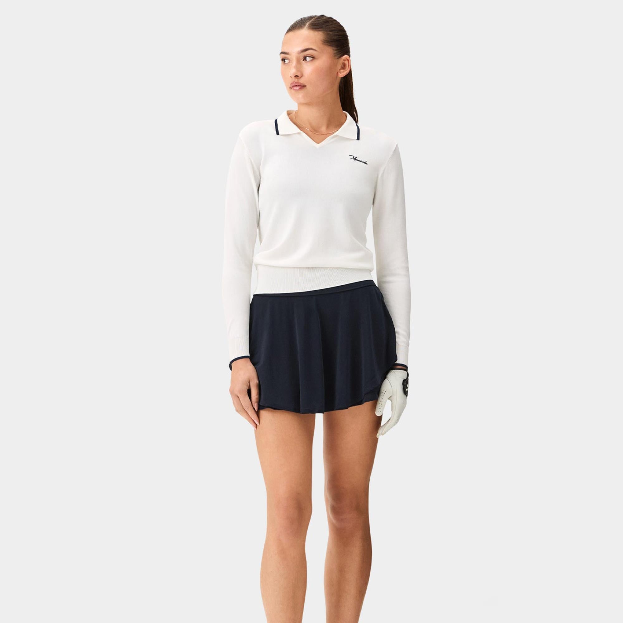 Macade Golf Ella Knit Ladies Golf Top White
