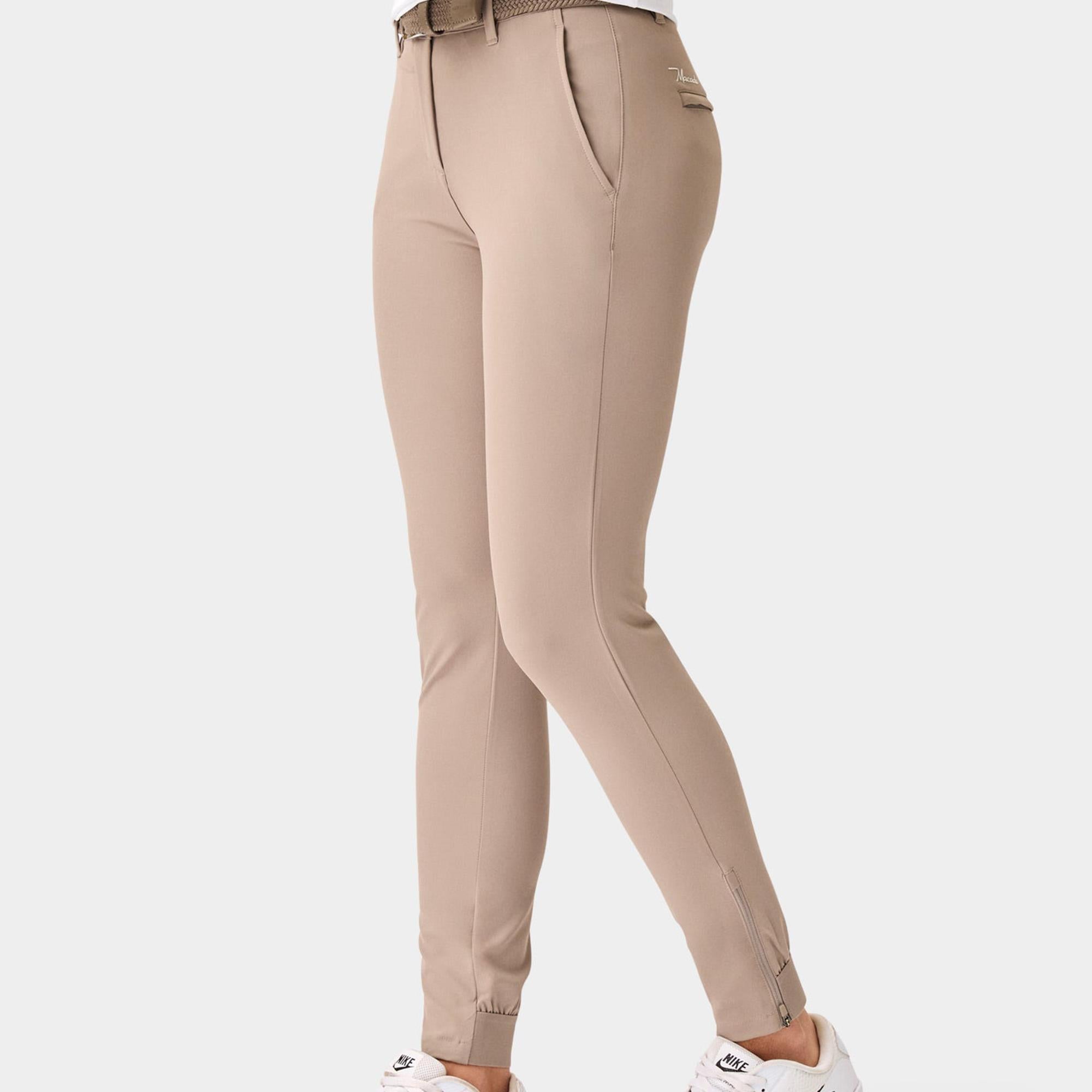 Macade Golf Four-Way Stretch Ladies Golf Jogger Ash Brown 29 Inch Leg
