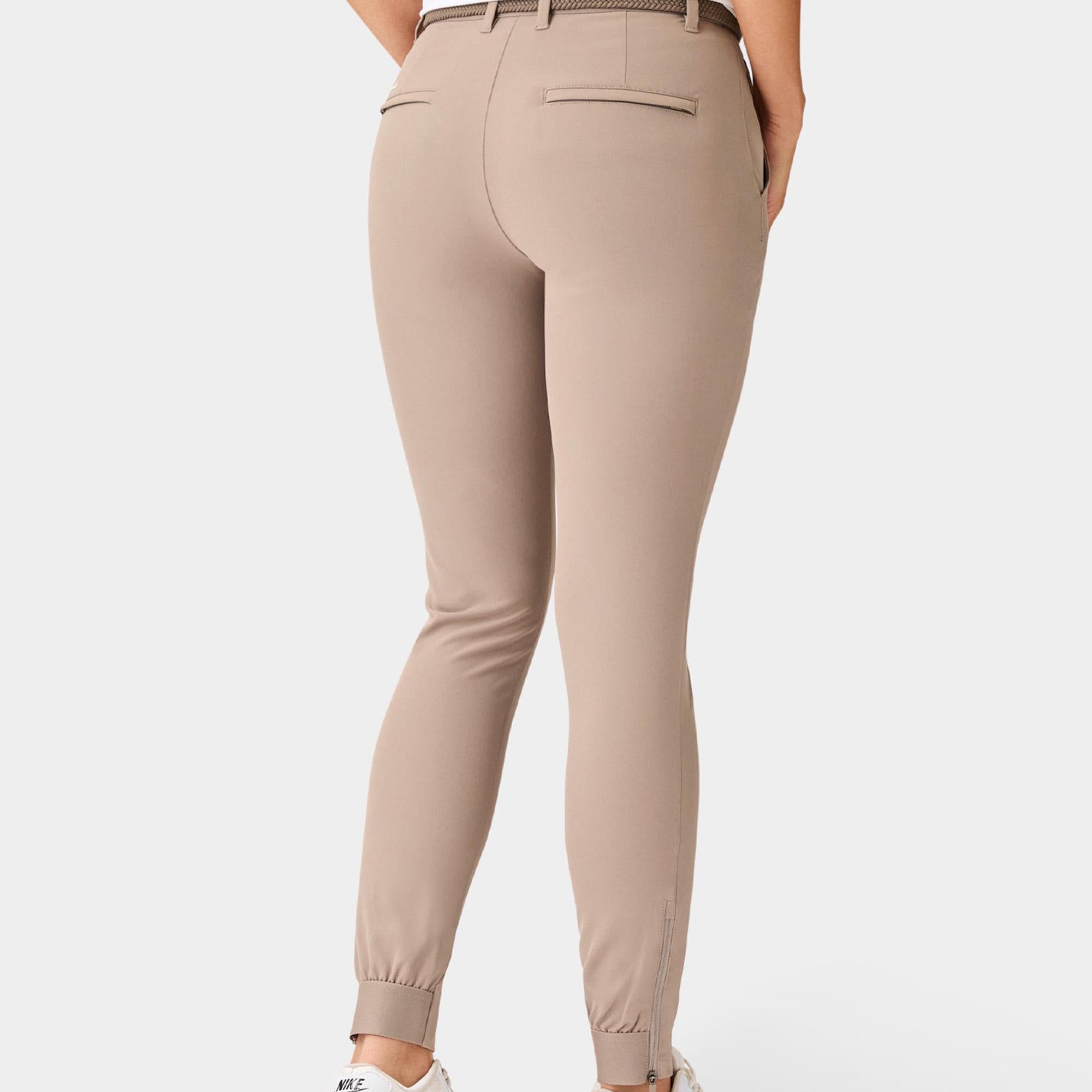 Macade Golf Four-Way Stretch Ladies Golf Jogger Ash Brown 27 Inch Leg