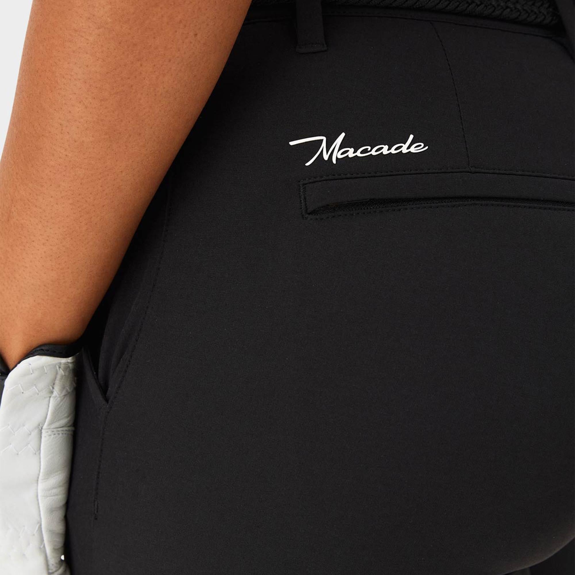 Macade Golf Four-Way Stretch Ladies Golf Jogger Black 29 Inch Leg