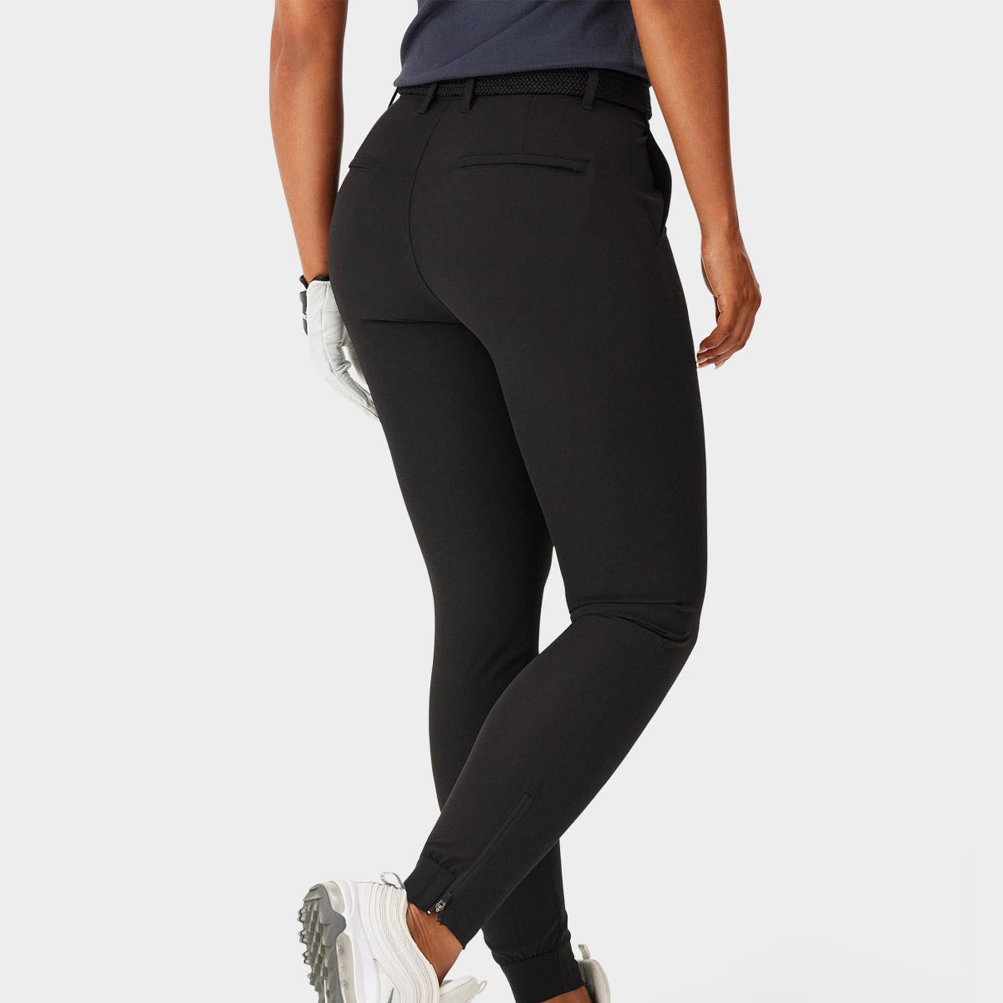 Macade Golf Four-Way Stretch Ladies Golf Jogger Black 27 Inch Leg
