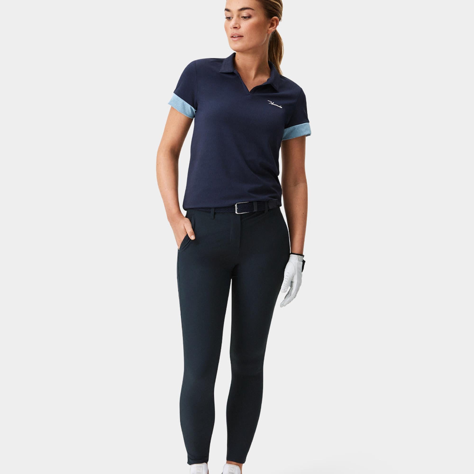 Macade Golf Four-Way Stretch Ladies Golf Jogger Dark Blue 29 Inch Leg