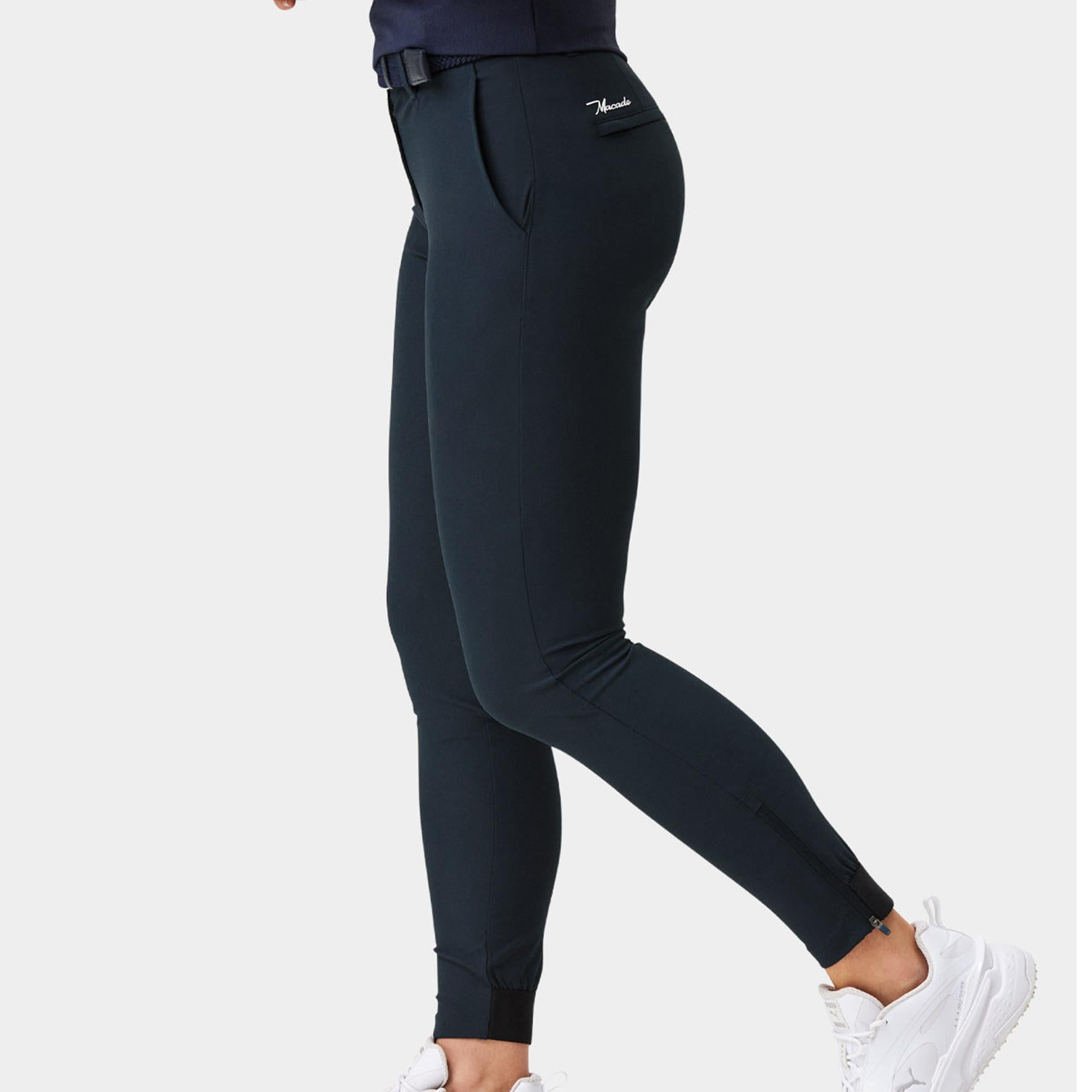 Macade Golf Four-Way Stretch Ladies Golf Jogger Dark Blue 27 Inch Leg