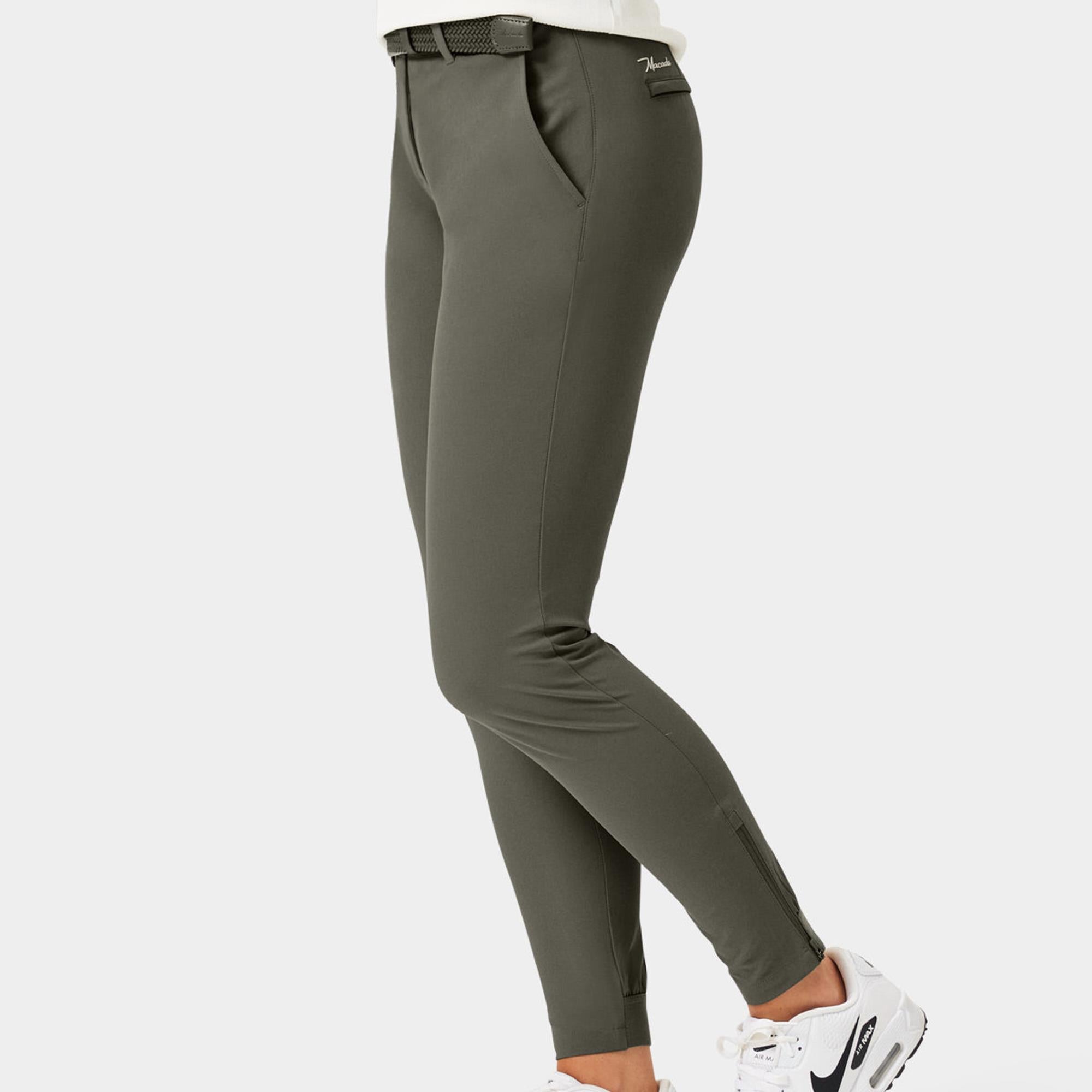 Macade Golf Four-Way Stretch Ladies Golf Jogger Moss Green 29 Inch Leg