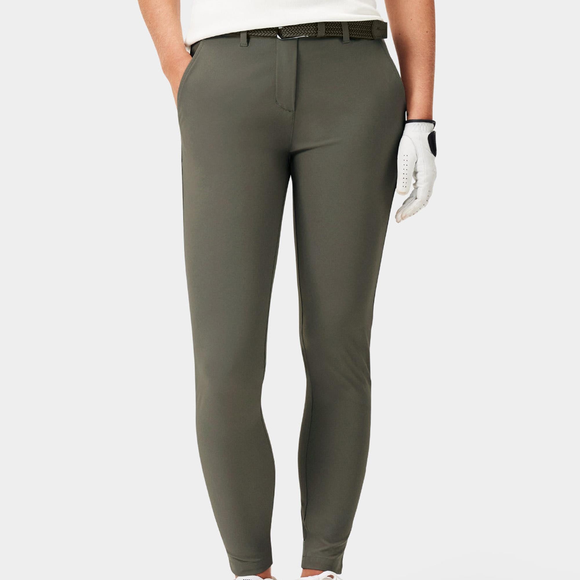 Macade Golf Four-Way Stretch Ladies Golf Jogger Moss Green 27 Inch Leg