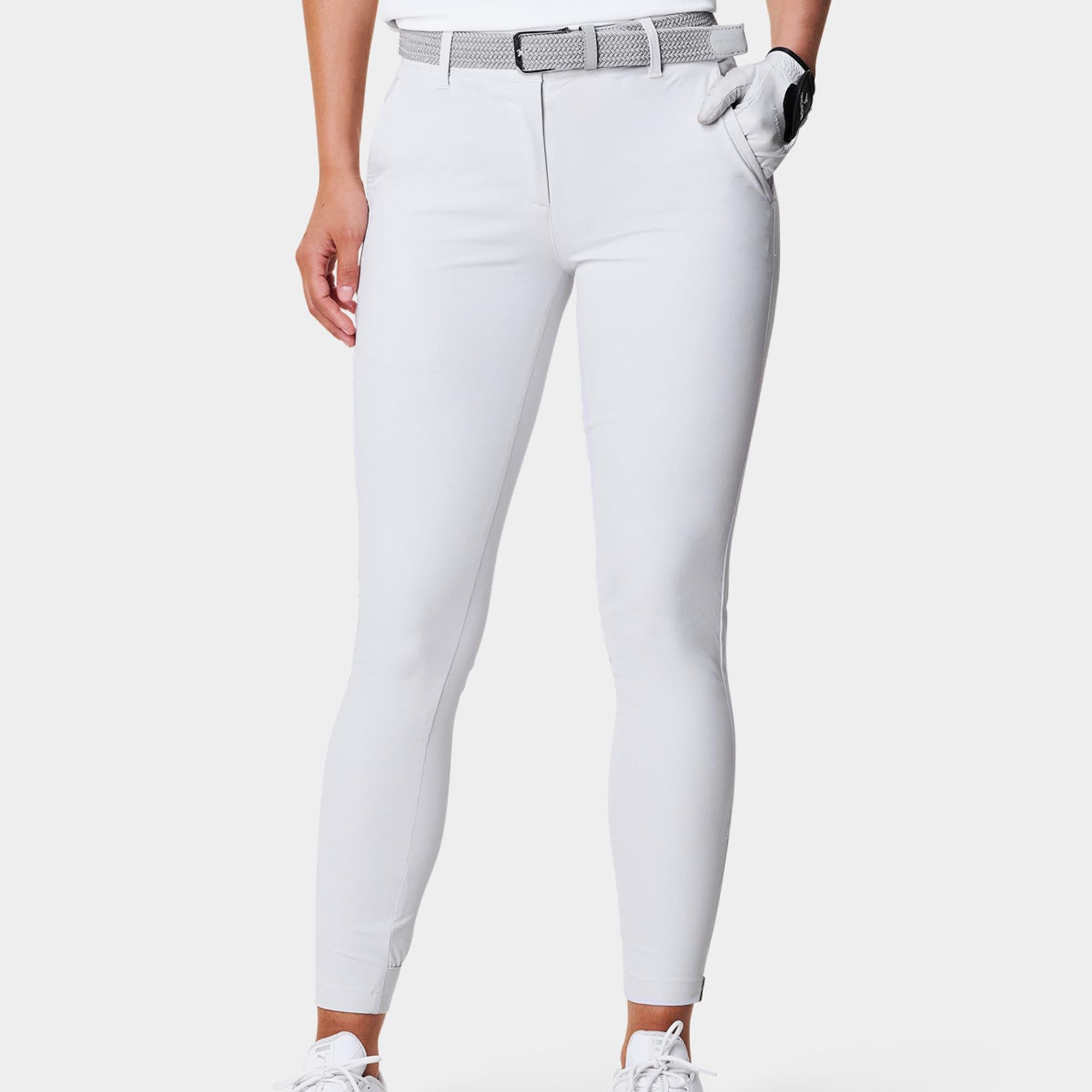 Macade Golf Four-Way Stretch Ladies Golf Jogger Off-White 29 Inch Leg