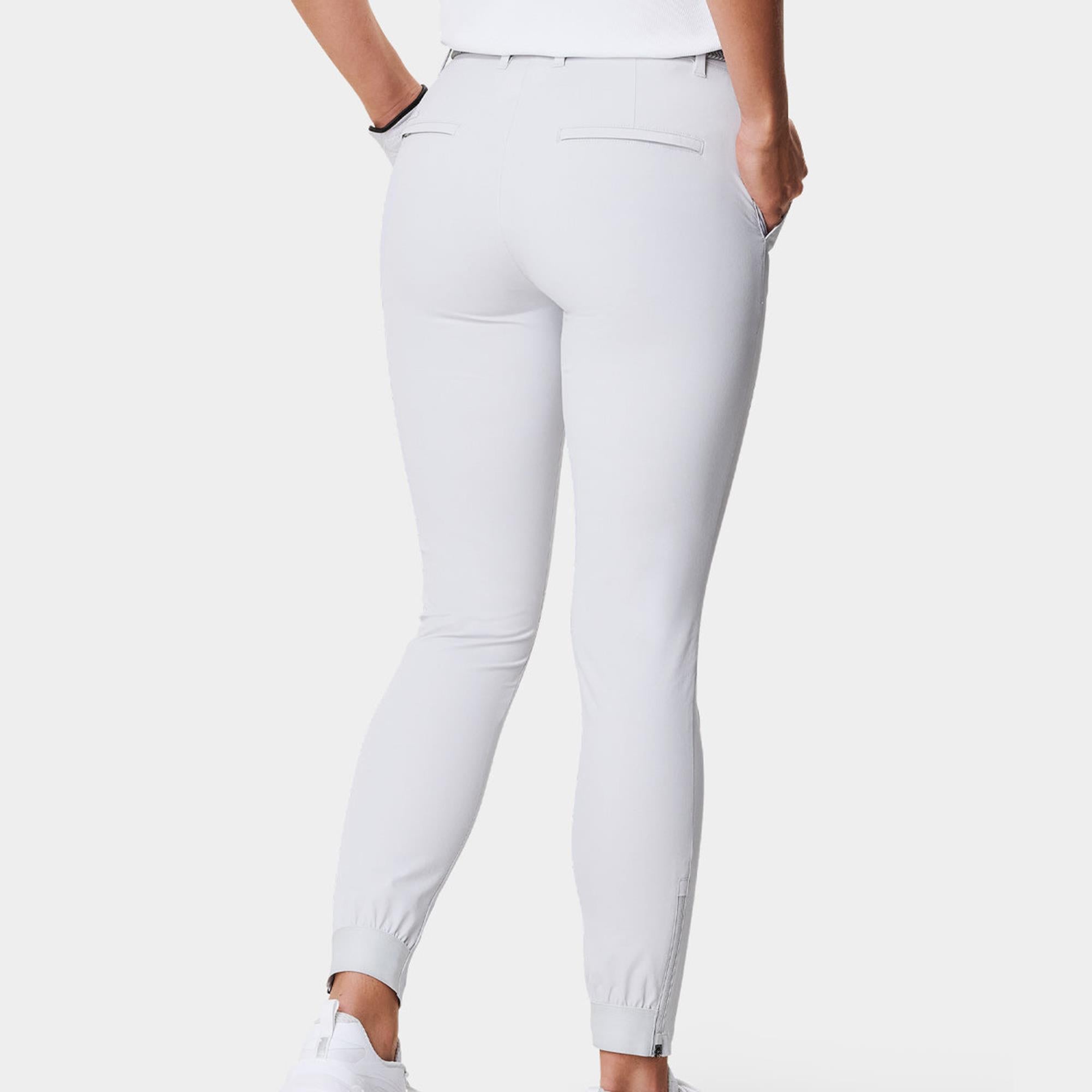 Macade Golf Four-Way Stretch Ladies Golf Jogger Off-White 29 Inch Leg