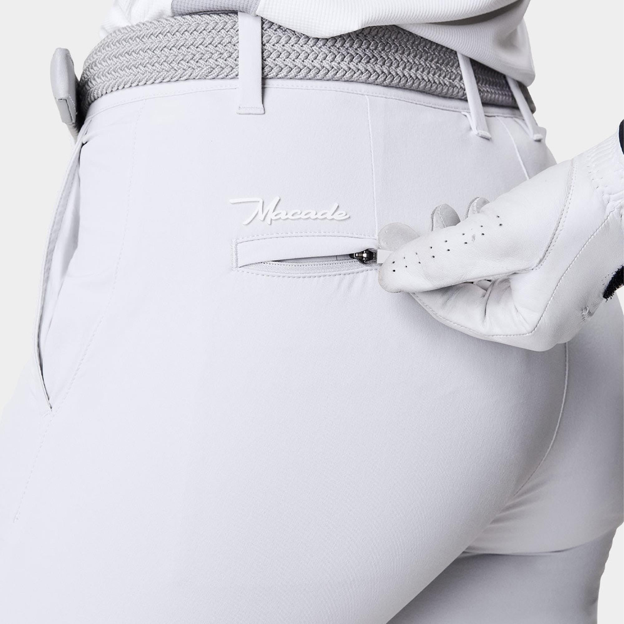 Macade Golf Four-Way Stretch Ladies Golf Jogger Off-White 29 Inch Leg
