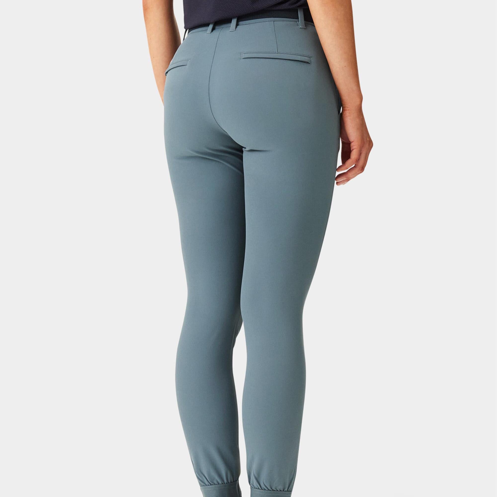Macade Golf Four-Way Stretch Ladies Golf Jogger Stone Blue 27 Inch Leg