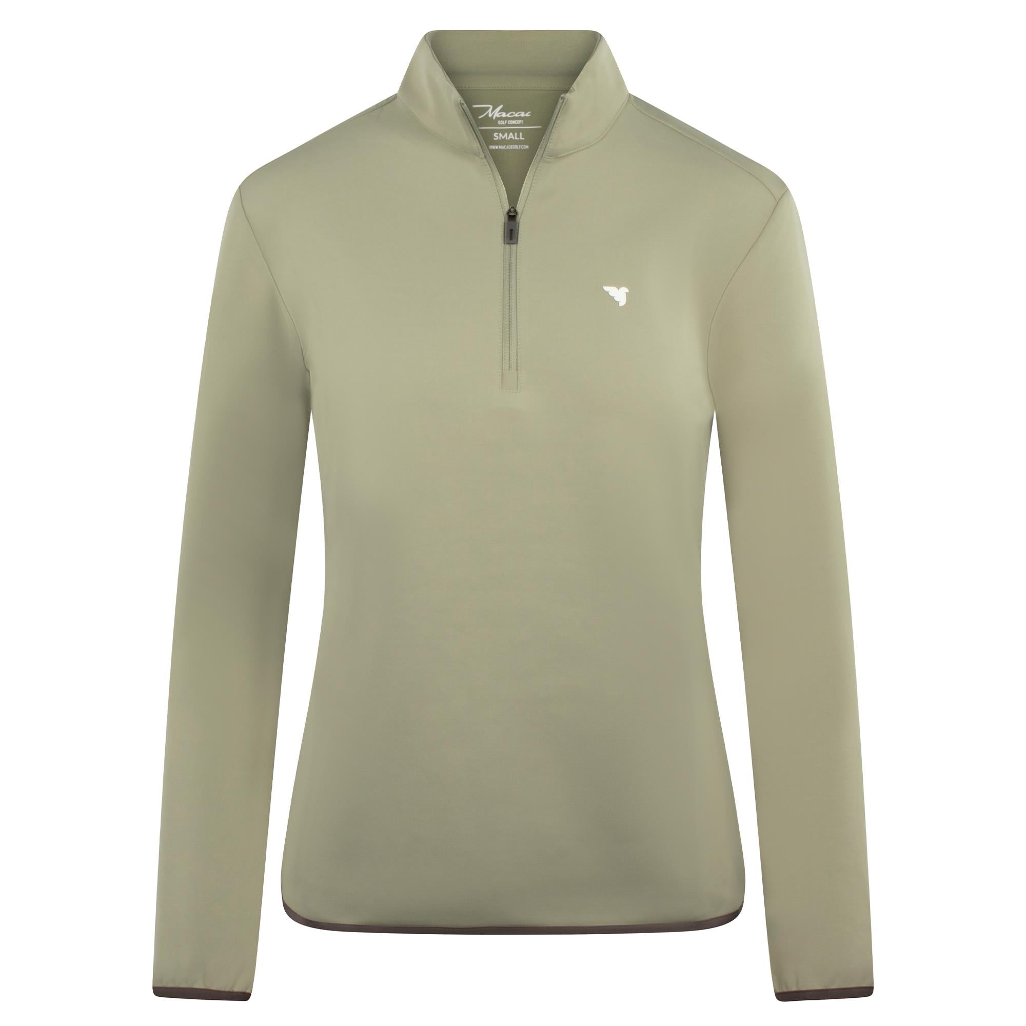 Macade Golf Jade Therma Quarter Zip Ladies Golf Mid Layer Green