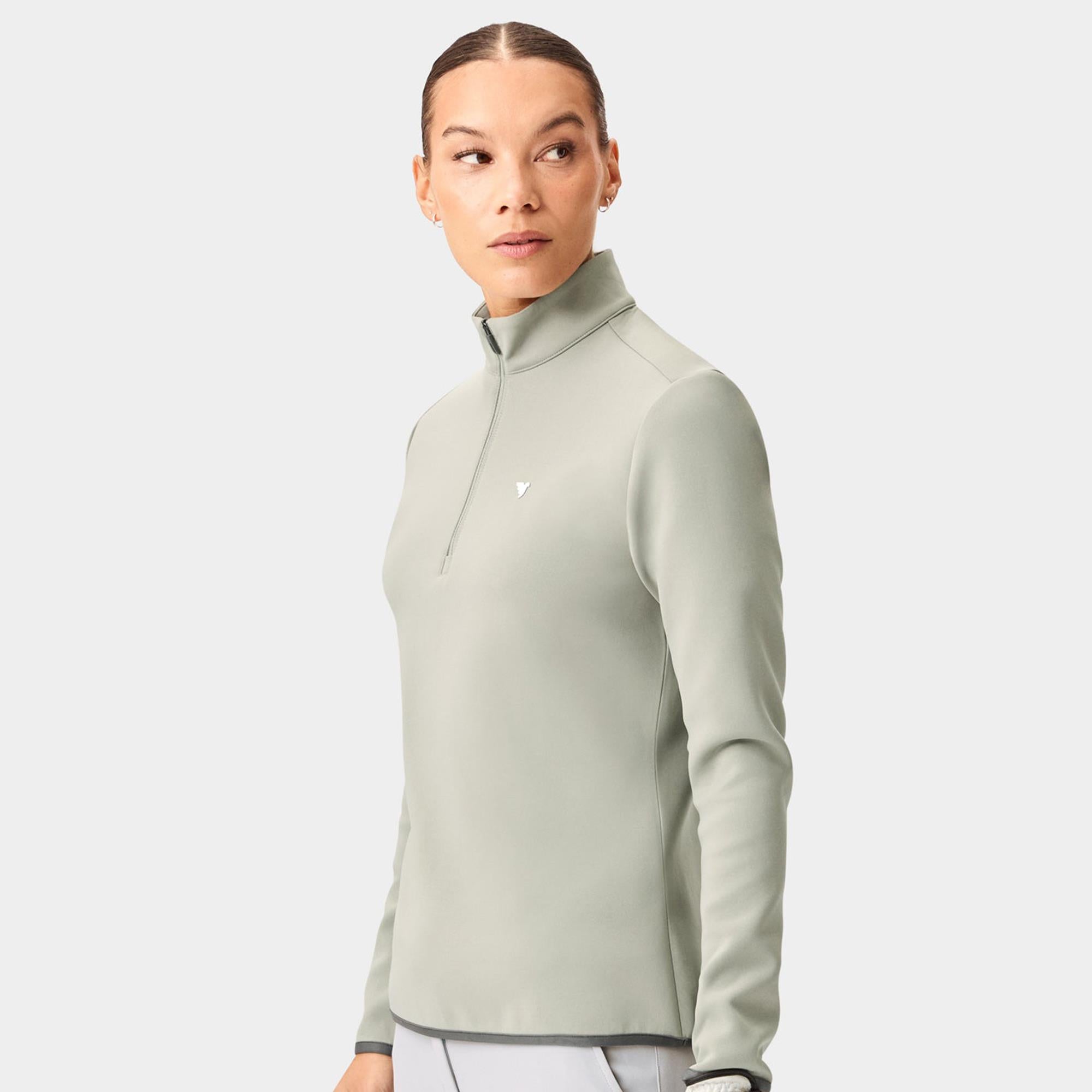 Macade Golf Jade Therma Quarter Zip Ladies Golf Mid Layer Green