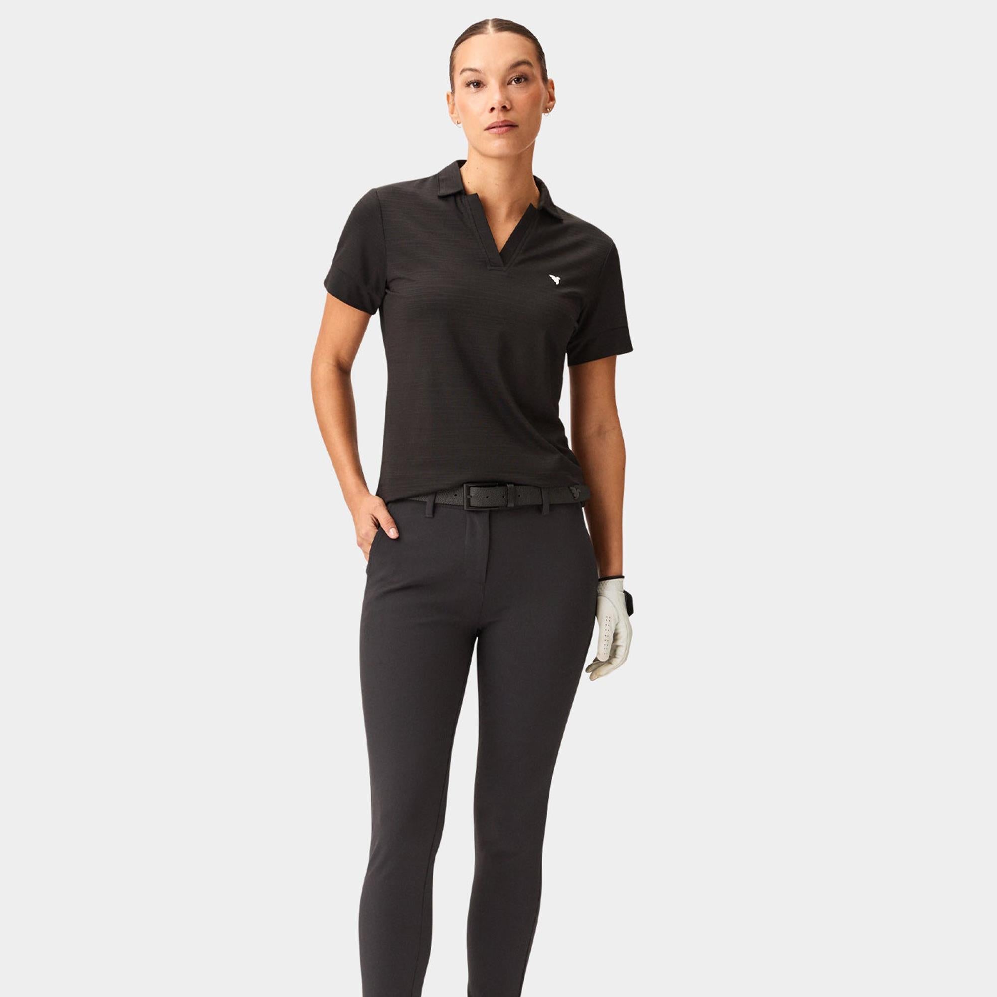 Macade Golf Paige Ladies Golf Polo Shirt Black